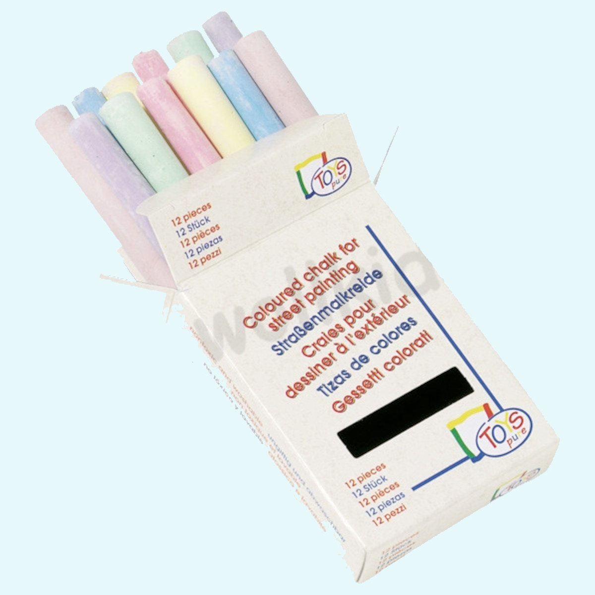 Bunte Regenbogen Straßenmalkreide für Kinder von Goki - 12 Stück Bunte Regenbogen Straßenmalkreide für Kinder von Goki - 12 Stück