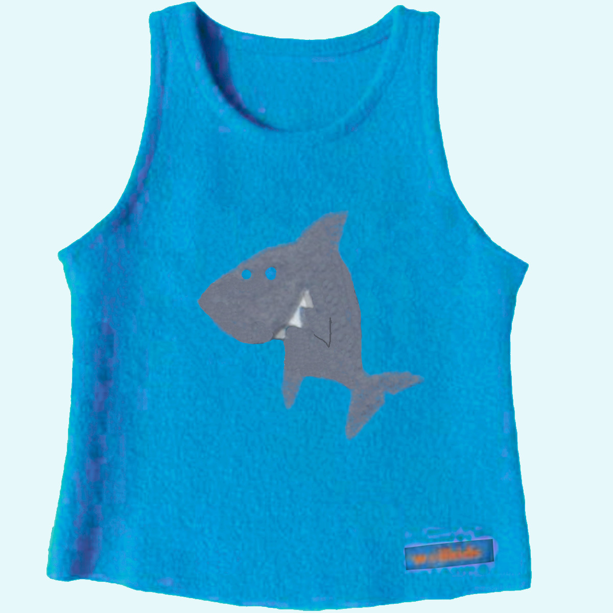 Pullunder aus Walk für Kinder Frecher Hai für kleine Fische... unser Walkpullunder ist ein treuer Begleiter für Dein Kind