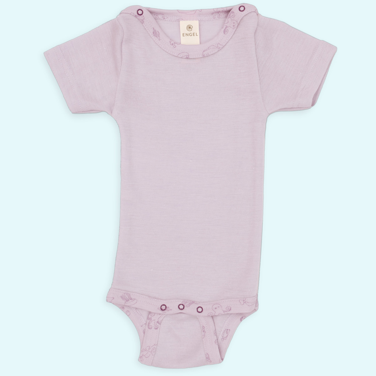 Zarter Engel kurzarm Baby Body aus Merino Wolle/Seide Kurzarm Baby Body aus kbT merino Schurwolle/Seide von Engel - Sommer & Winter ideal bei empfindlicher Haut GOTS