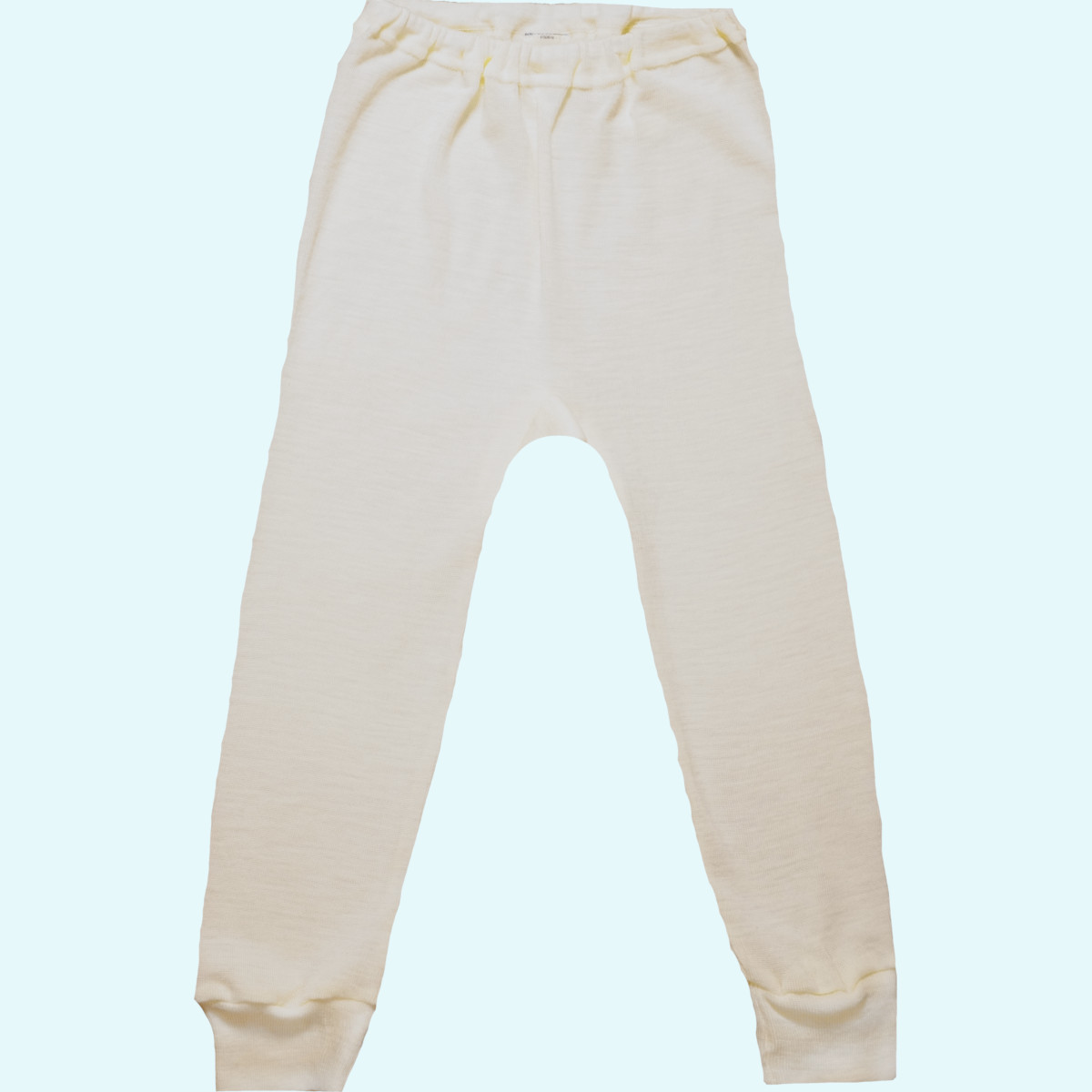 Lange Unterhose für Kinder aus Wolle/Seide von Cosilana - natur Lange Unterhose für Kinder aus Wolle/Seide von Cosilana - Farbe natur