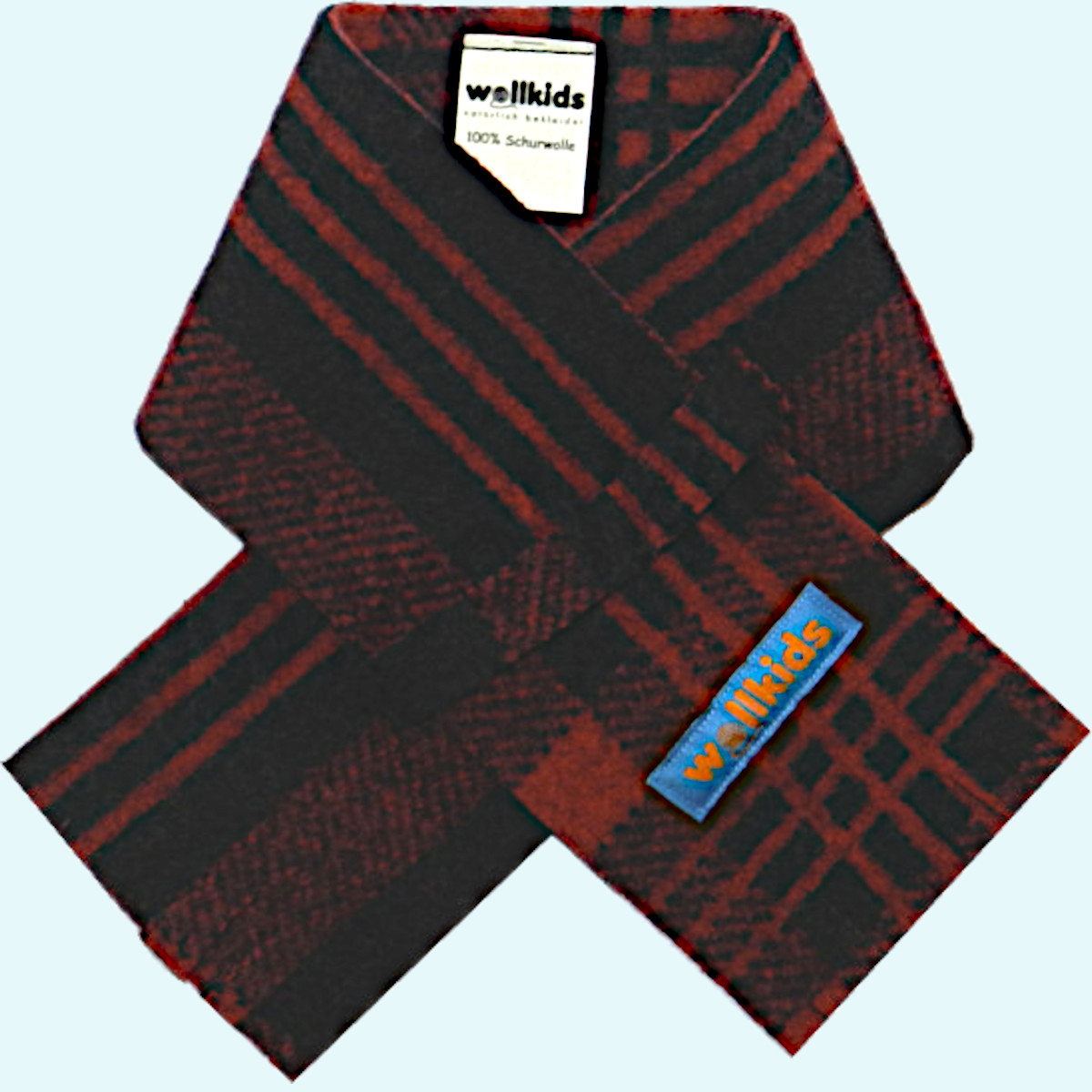 Kuscheliger doubleface Steckschal für Kinder aus Wollwalk - Wollkids Dicker, warmer doubleface Steckschal für Kinder aus 100% Merino Wollwalk von Wollkids