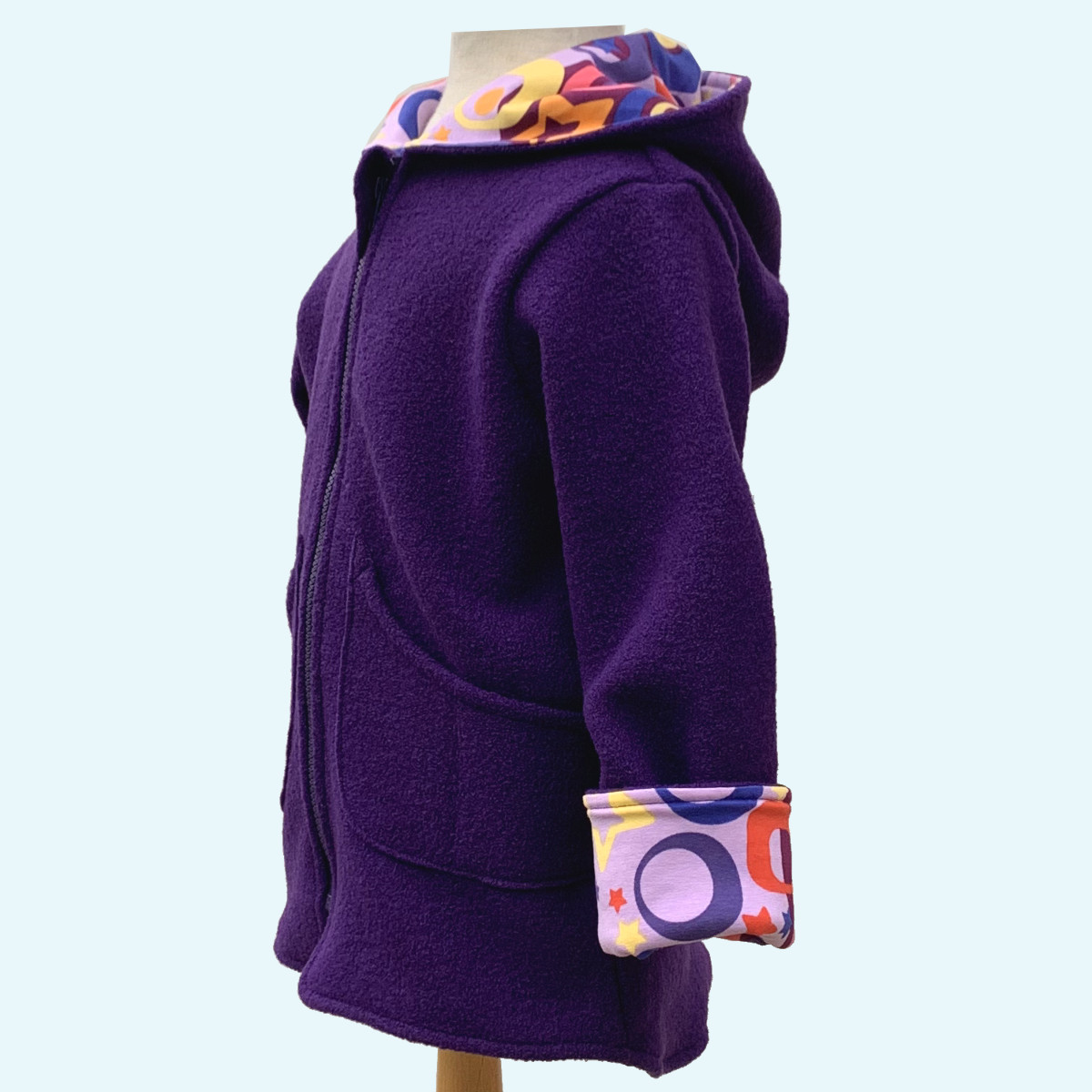 Fuchs Fliegenpilz Wollwalk-Jacke Walkjacke Wollwalkjacke mit BIO Baumwoll-Futter