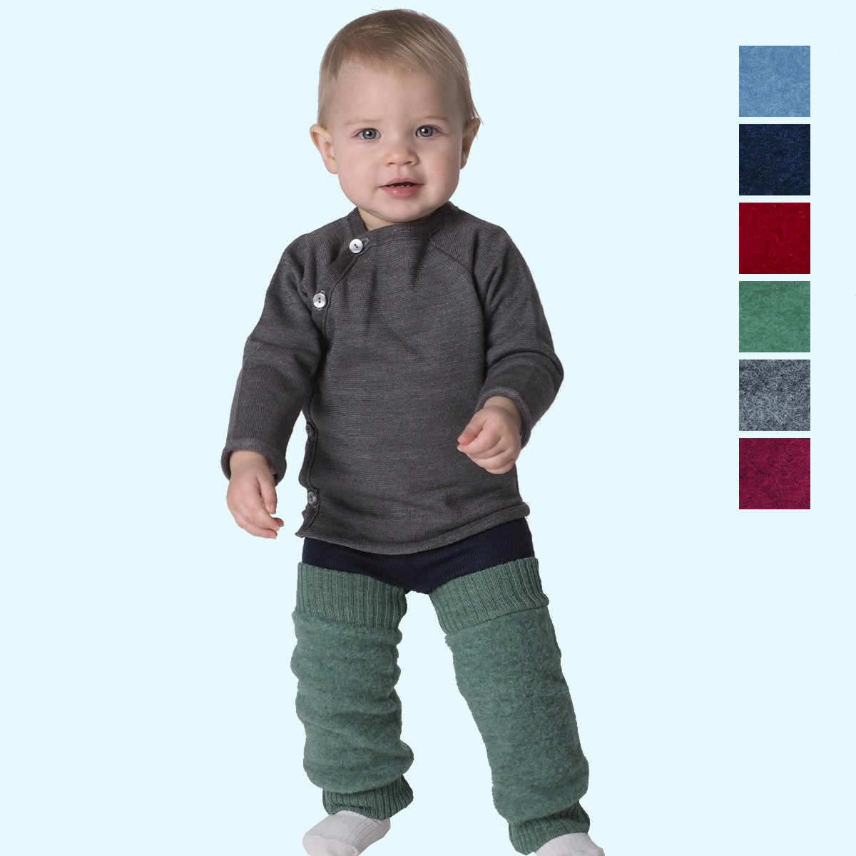 Fleece - Beinstulpen aus BIO Schurwoll - Fleece - super kuschelig & muckelig warm