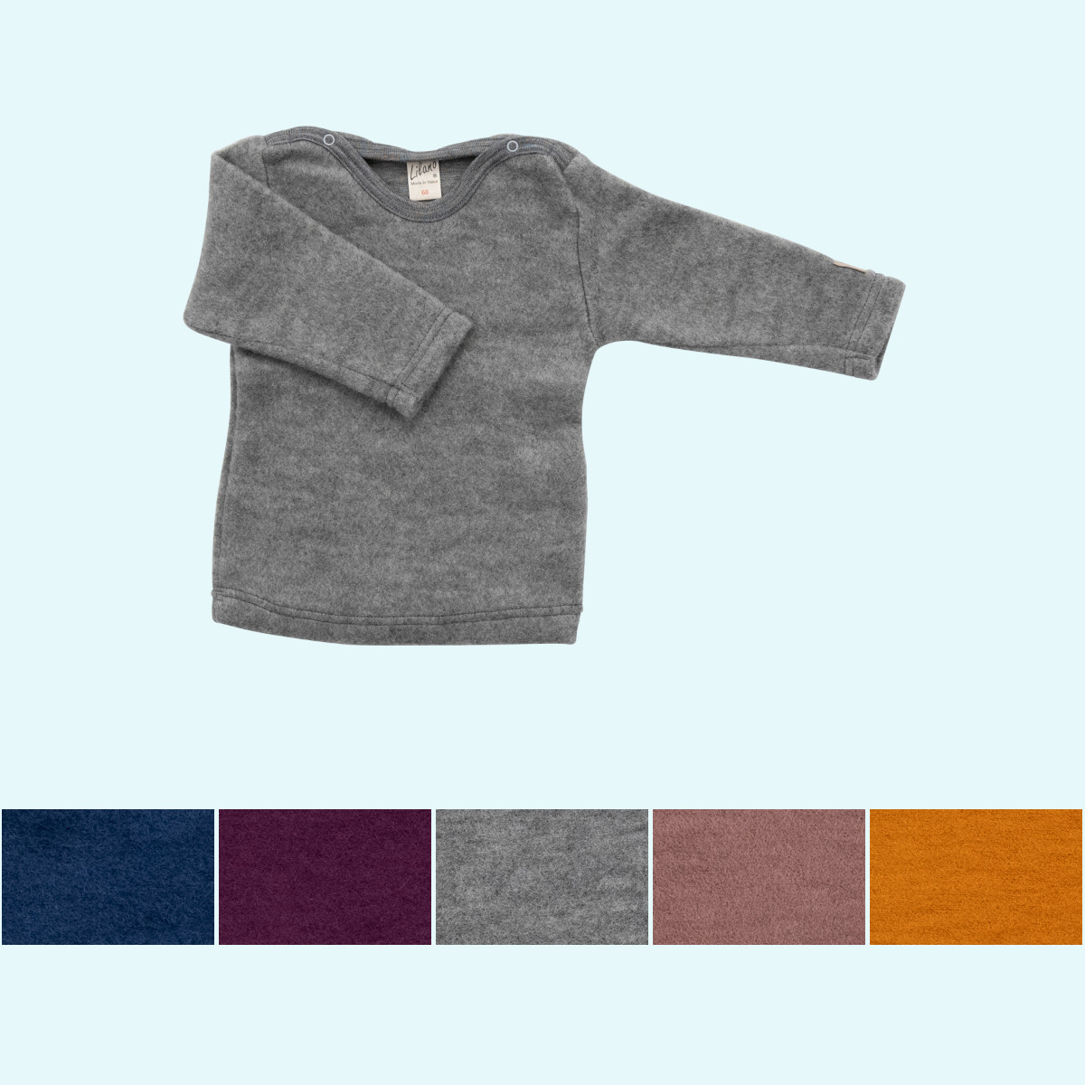 Dicker, warmer Baby & Kinder Pullover aus BIO merino Schurwoll-Frottee-Plüsch von Lilano