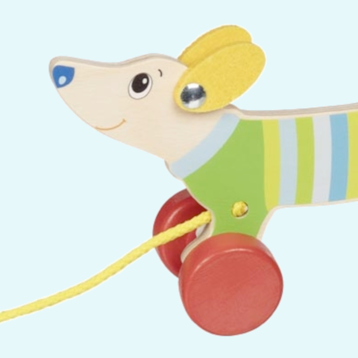 Süßes Ziehtier aus Holz von Goki für Kinder ab 1 Jahr - Hund Waldi Süßes Ziehtier aus Holz von Goki für Kinder ab 1 Jahr - Hund Waldi