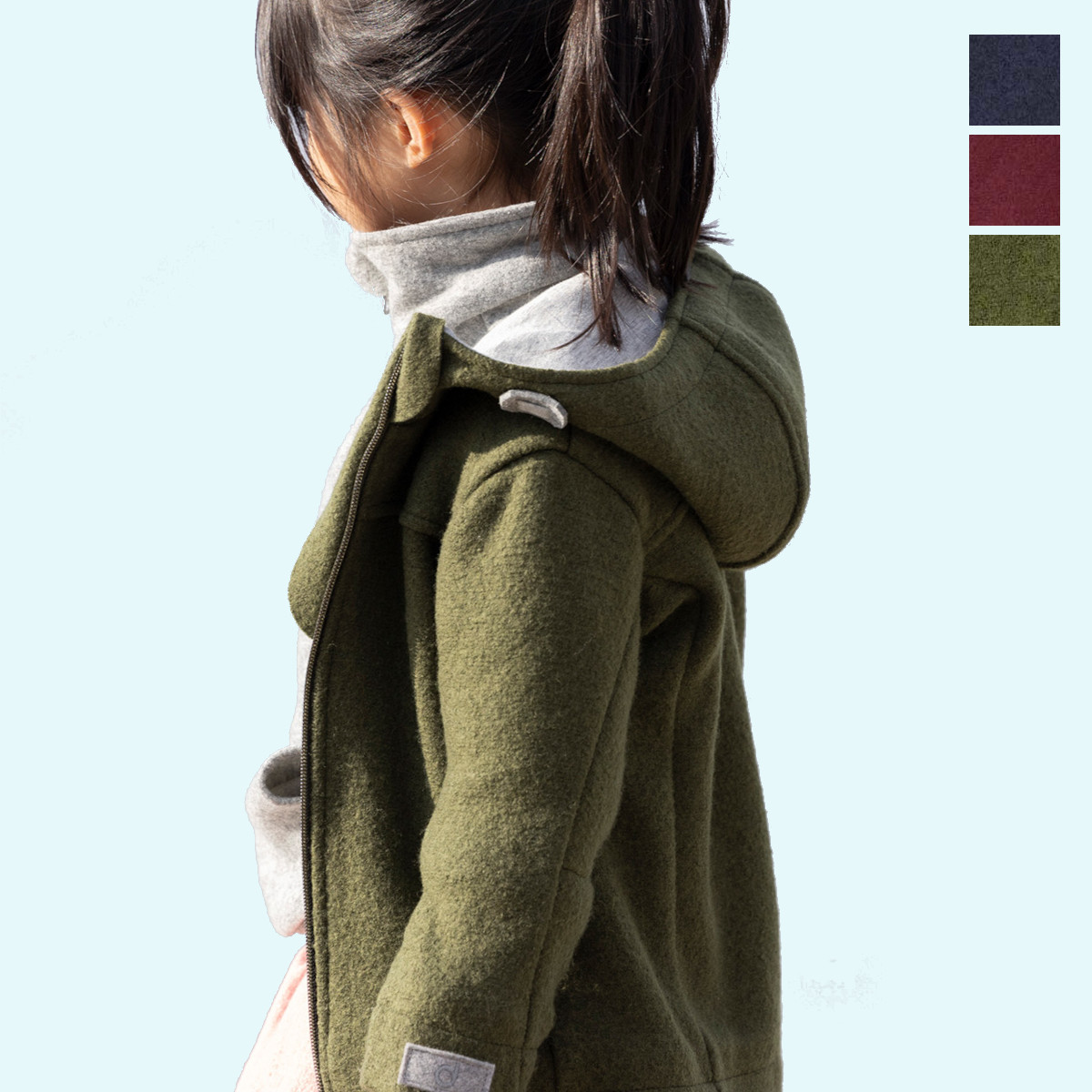 Warme disana Kinder Winter outdoor Walk-Jacke Merinowolle Disana Outdoor-Jacke aus Merino Wollwalk - mit vielen Details - richtig-warme Winterjacke