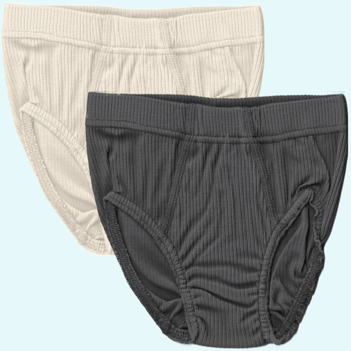 Jungen Sport Slip Baumwolle natur graphit IVN BEST