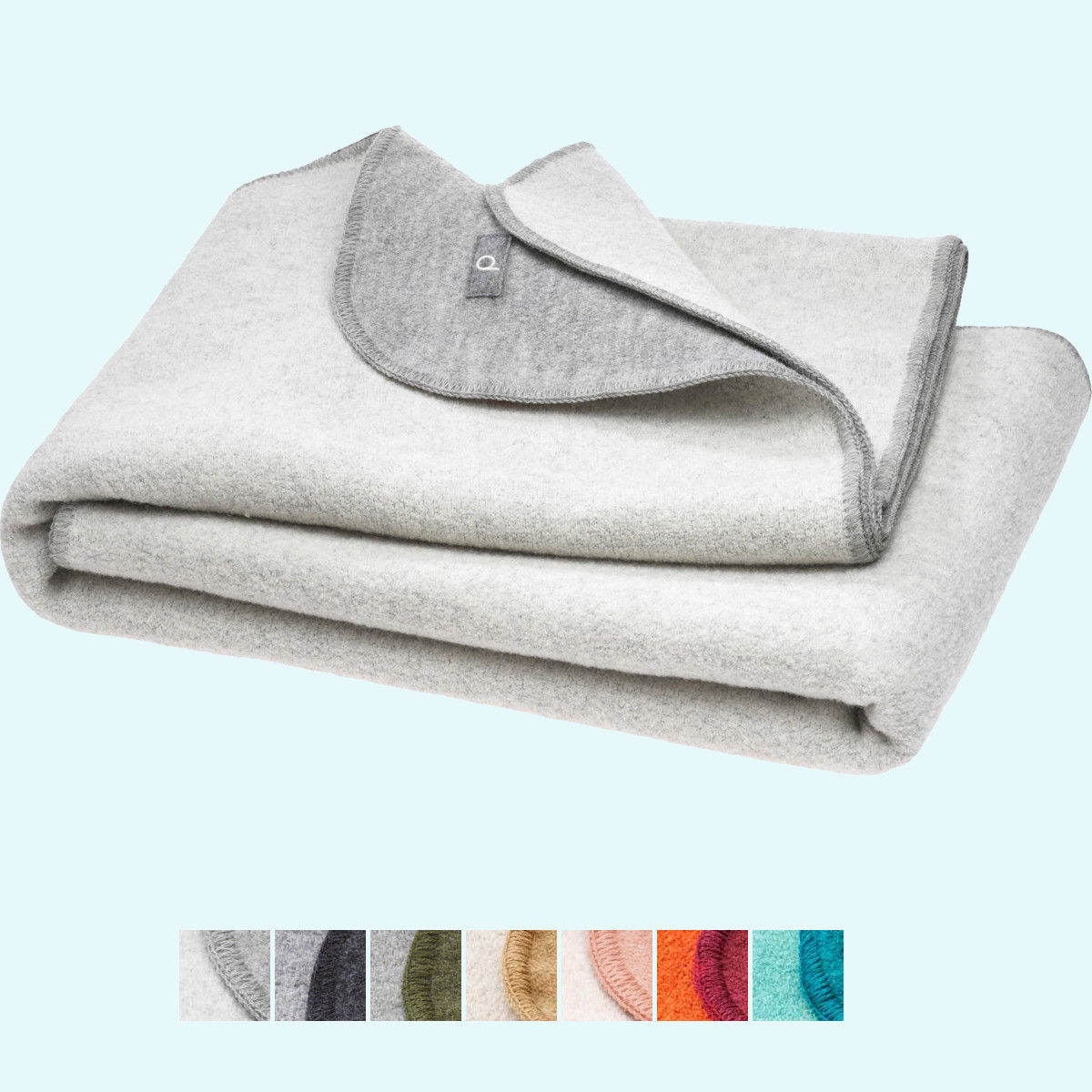Warme disana Winter-Walk-Decke für Erwachsene Merino-Wolle Dicke, warme disana Doubleface-Wollwalk-Decke für Erwachsene 135x200 aus BIO merino Schurwolle für den Winter - Kuscheldecke - GOTS