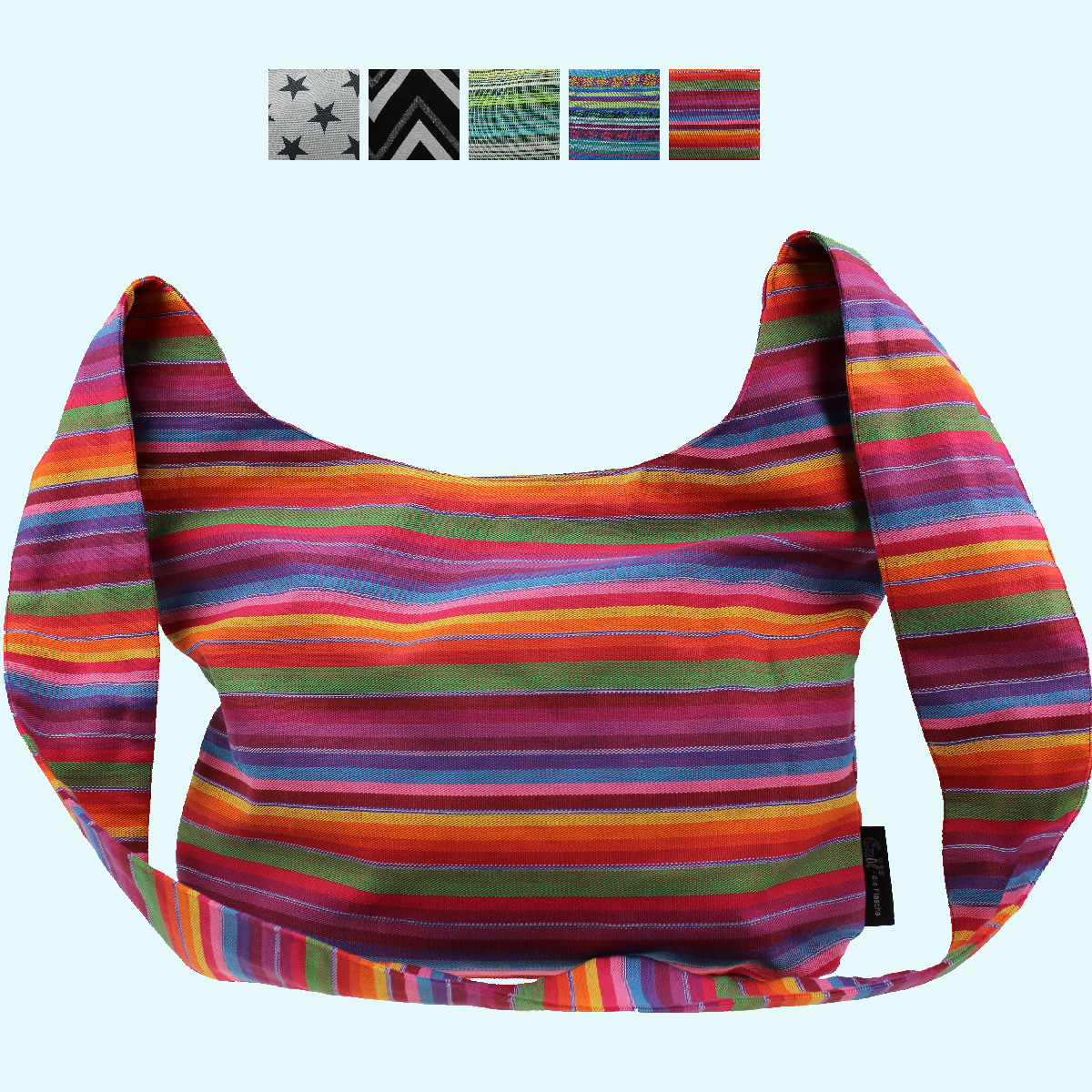 Große emil Damen Umhängetasche aus BIO Baumwolle Schöne, große emil Umhängetasche - Handtasche/Zipbag für Damen aus 100% BIO Baumwolle GOTS