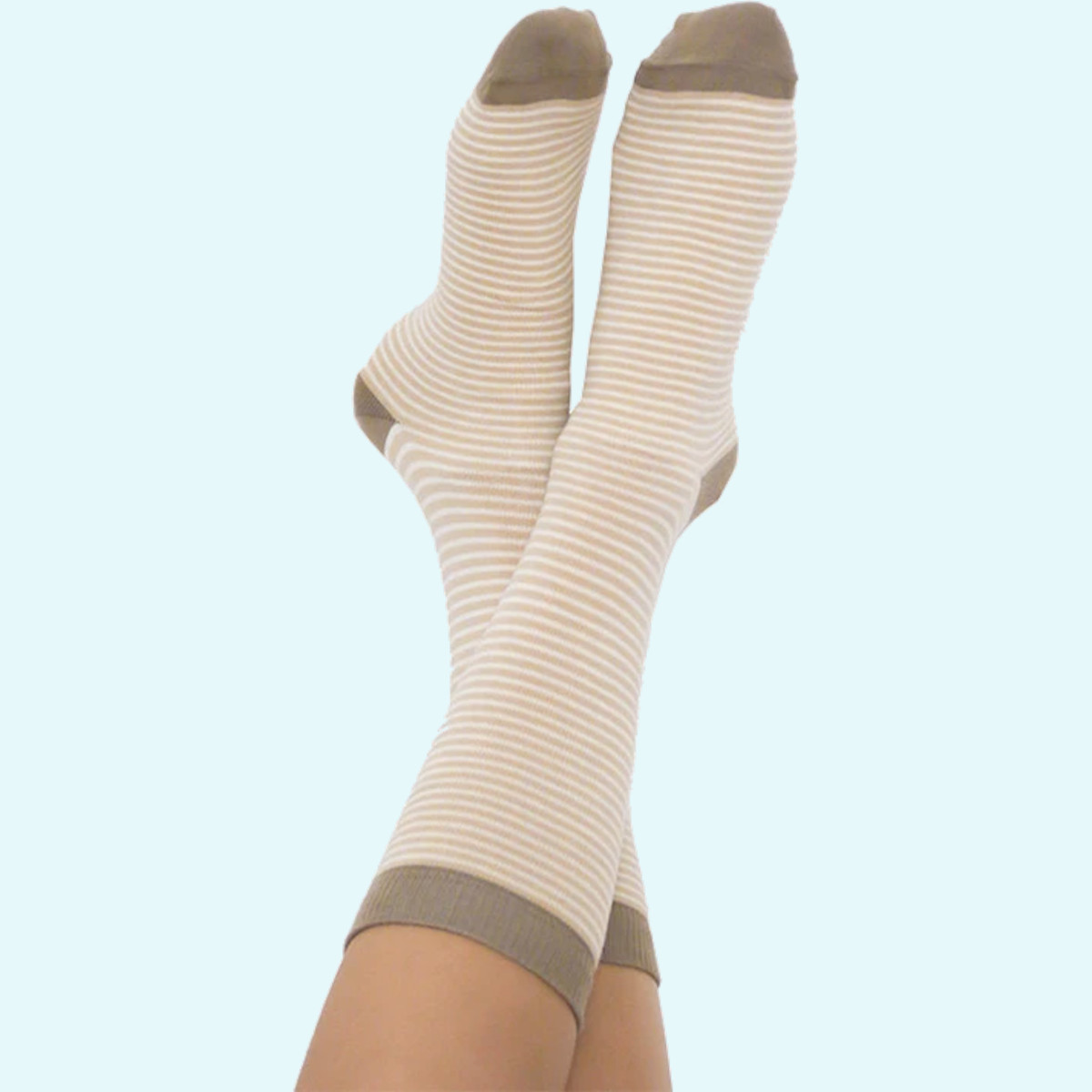 Hohe Socken für Damen & Herren aus Bio Bumwolle - Albero-natur Hohe Socken geringelt für Damen & Herren aus feiner Bio Bumwolle von Albero-natur