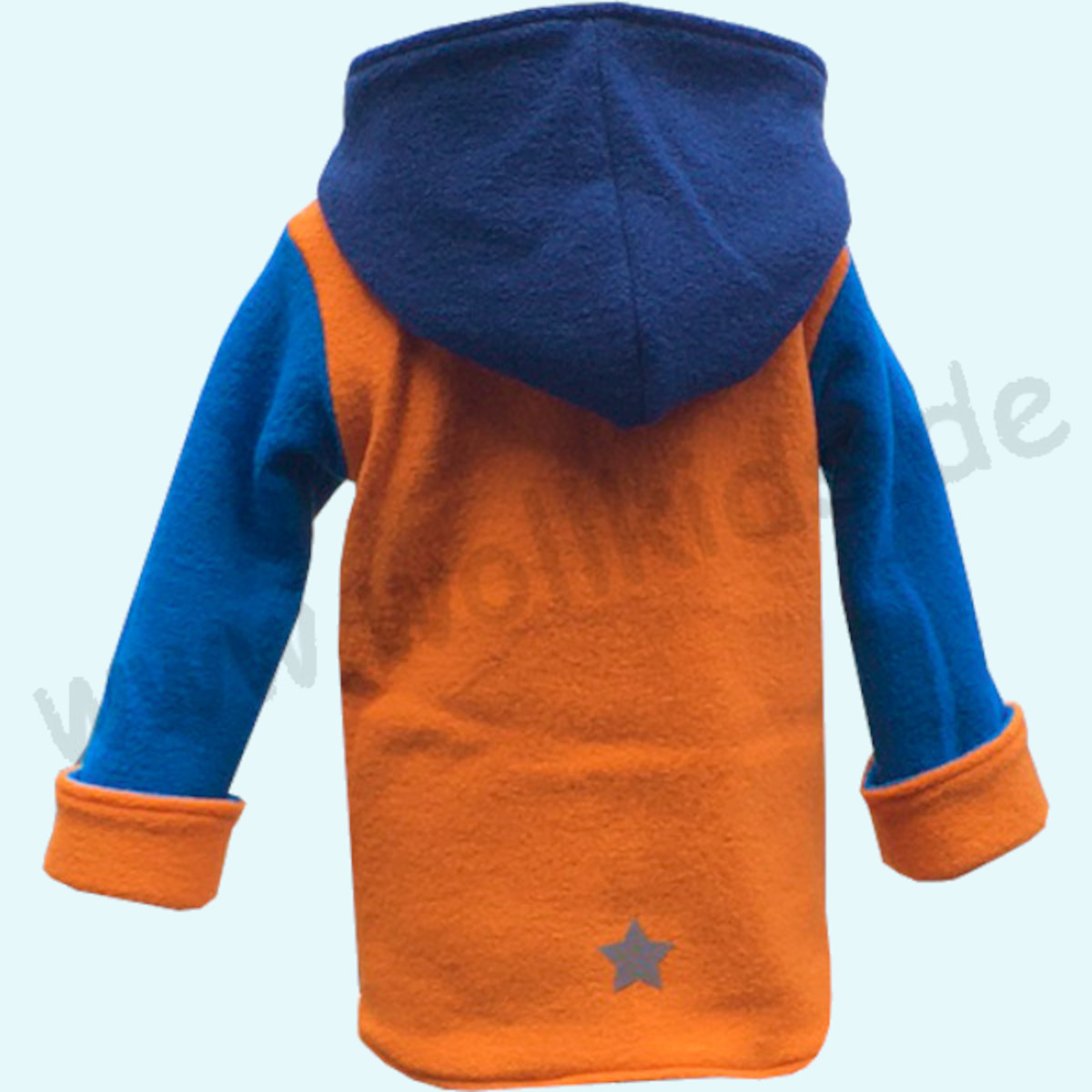 Kinder Walkjacke doubleface aus 100% Schurwolle - Wollkids bunt Doubleface Walkjacke für Kinder aus 100% Schurwolle von Wollkids - Farbe bunt