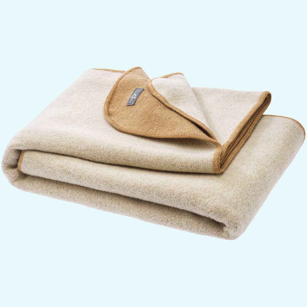 Warme disana Winter-Walk-Decke für Erwachsene Merino-Wolle Dicke, warme disana Doubleface-Wollwalk-Decke für Erwachsene 135x200 aus BIO merino Schurwolle für den Winter - Kuscheldecke - GOTS