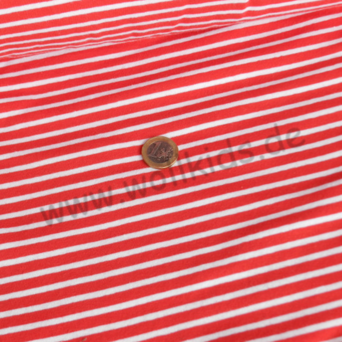 Jersey - Baumwolle - rot mit weißen Punkten - Fliegenpilz Design - TRAUMHAFT