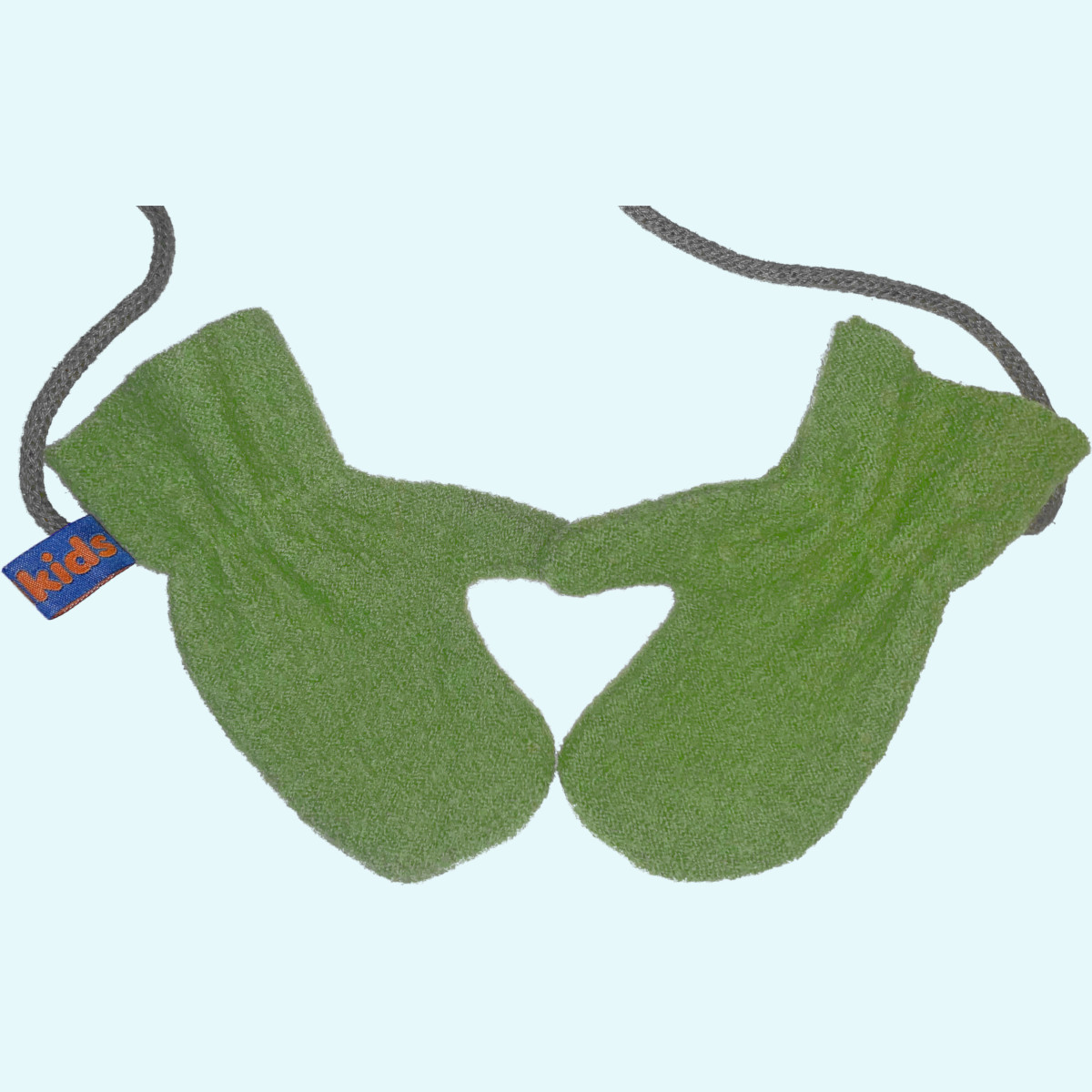 Warme Wollkids Baby & Kinder Winter Fäustlinge aus 100% Wollwalk Warme Wollkids Baby & Kinder Walk Handschuhe Fäustlinge aus 100% Wollwalk für den Winter mit Band