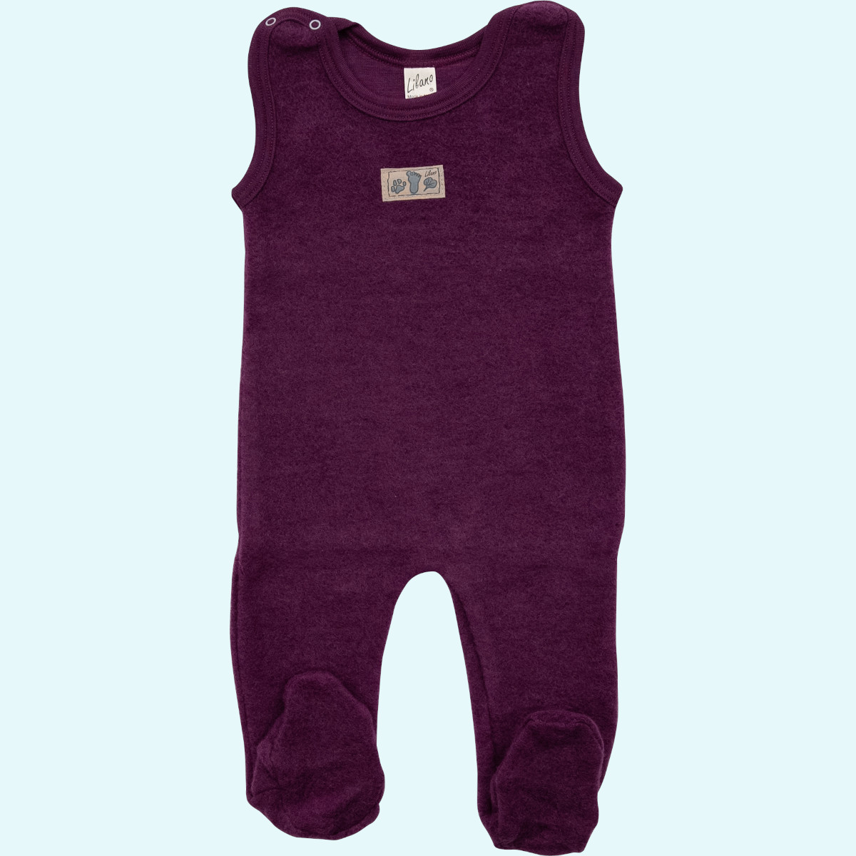 Kuscheliger Lilano Baby Strampler merino Schurwoll-Frottee-Plüsch Dicker, warmer Lilano Baby Strampler aus BIO merino Schurwoll-Frottee-Plüsch