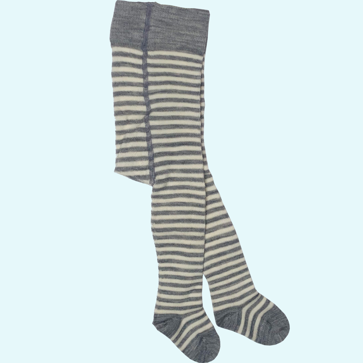 Warme Baby Strumpfhose geringelt aus Merinowolle - Grödo Warme Baby Strumpfhose geringelt aus Merinowolle & Bio Baumwolle von Grödo - GOTS