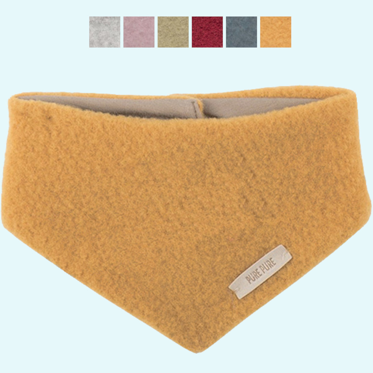 Kuscheliges Kinder Wollfleece Halstuch von Pure Pure 100% Merinowolle Baby & Kinder Wollfleece Halstuch von Pure Pure aus 100% Merinowolle mit Druckknöpfen