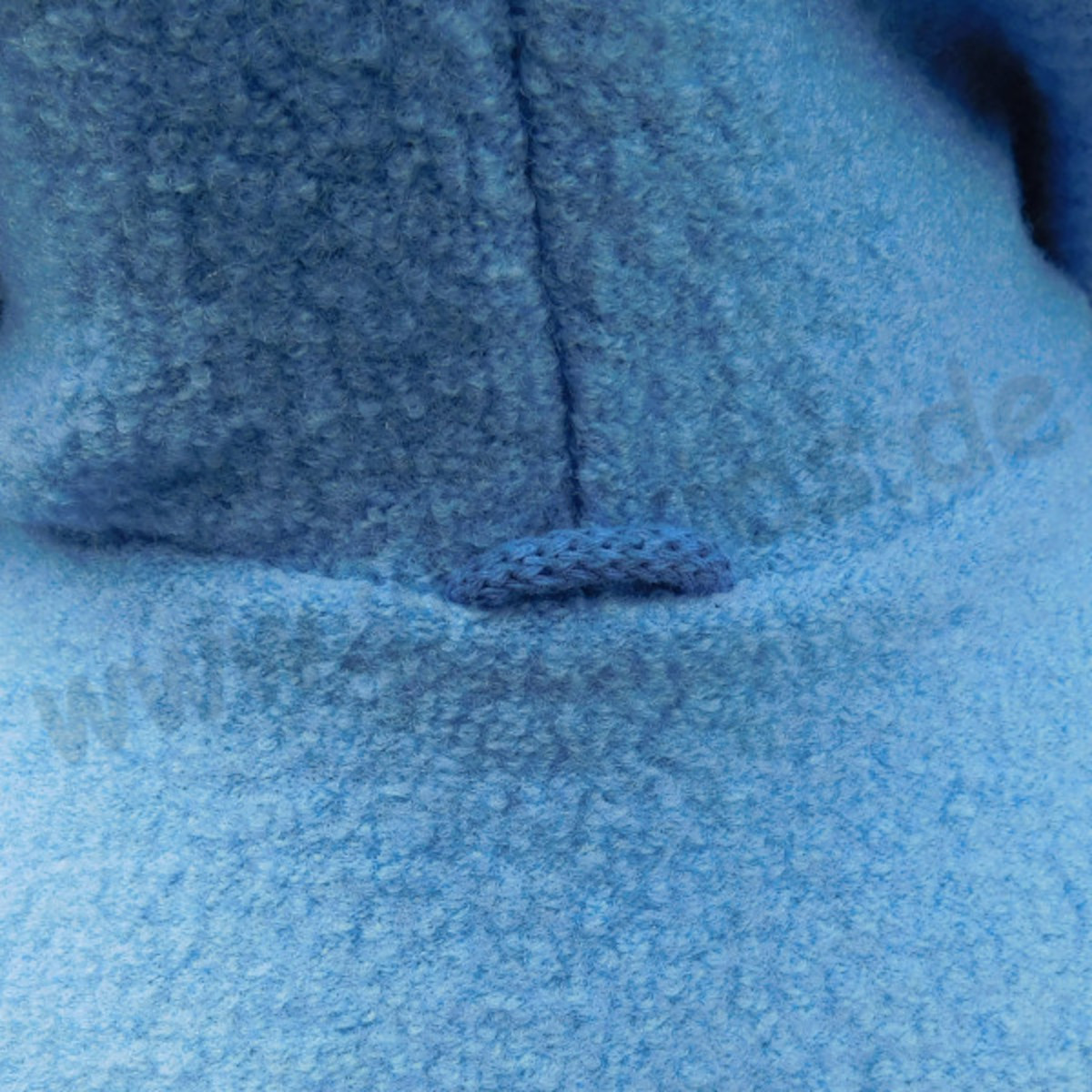 Wollkids Kinder Walkjacke mit Kapuze 100% Schurwolle - blau/anthrazit Wollkids Kinder Walkjacke für Waldkindergarten aus 100% Schurwolle - blau/anthrazit