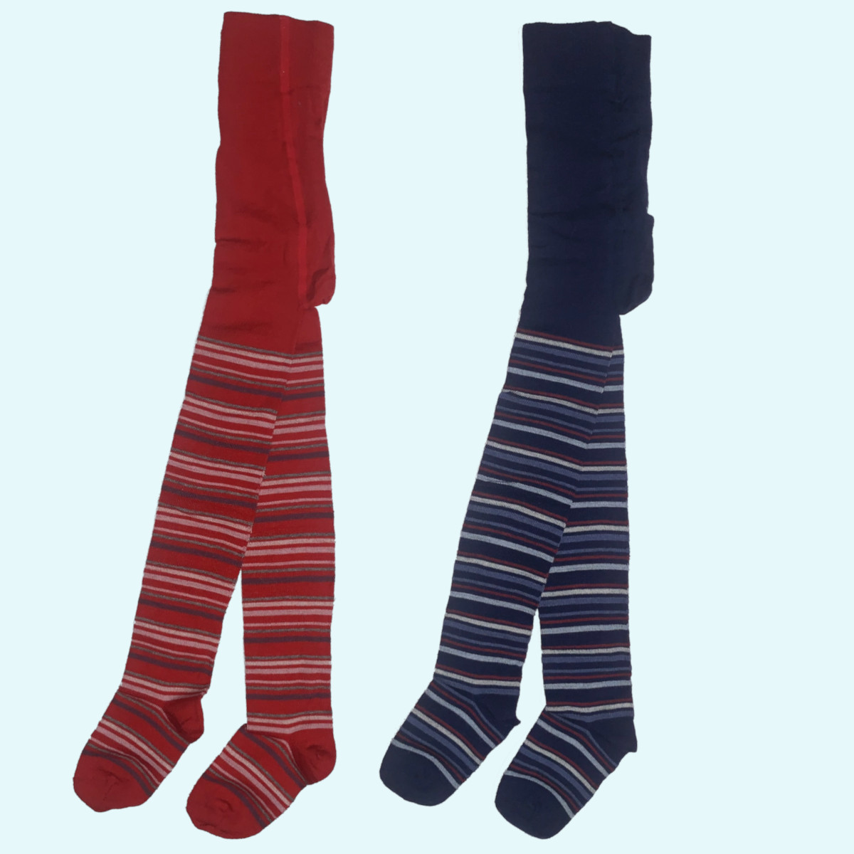 Kinder - Strumpfhose - kbT Schurwolle & BIO Baumwoll-Anteil - RINGEL - GOTS