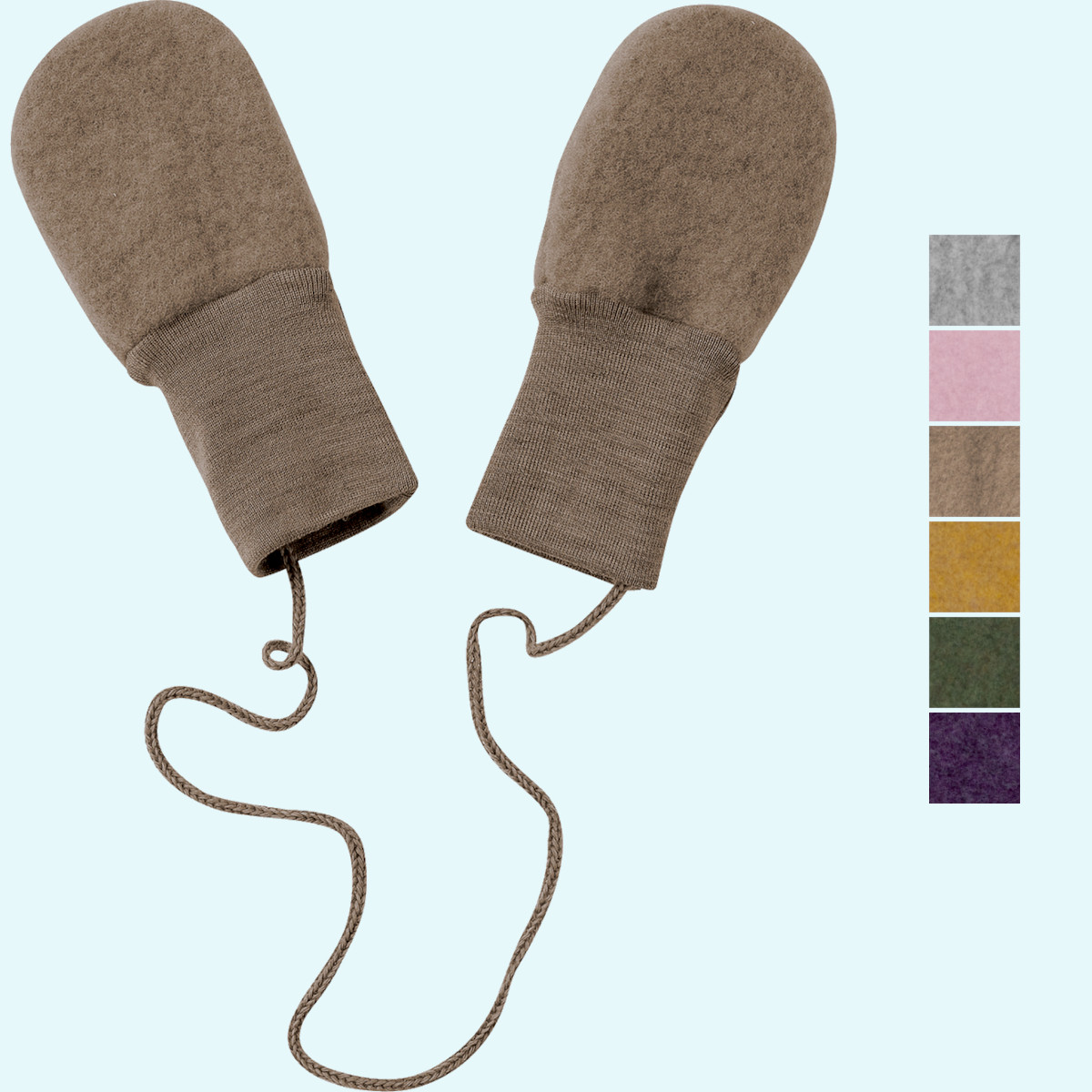 Engel Baby Handschuhe Wollfleece Baby Fäustel Wollfleece farbig uni IVN BEST