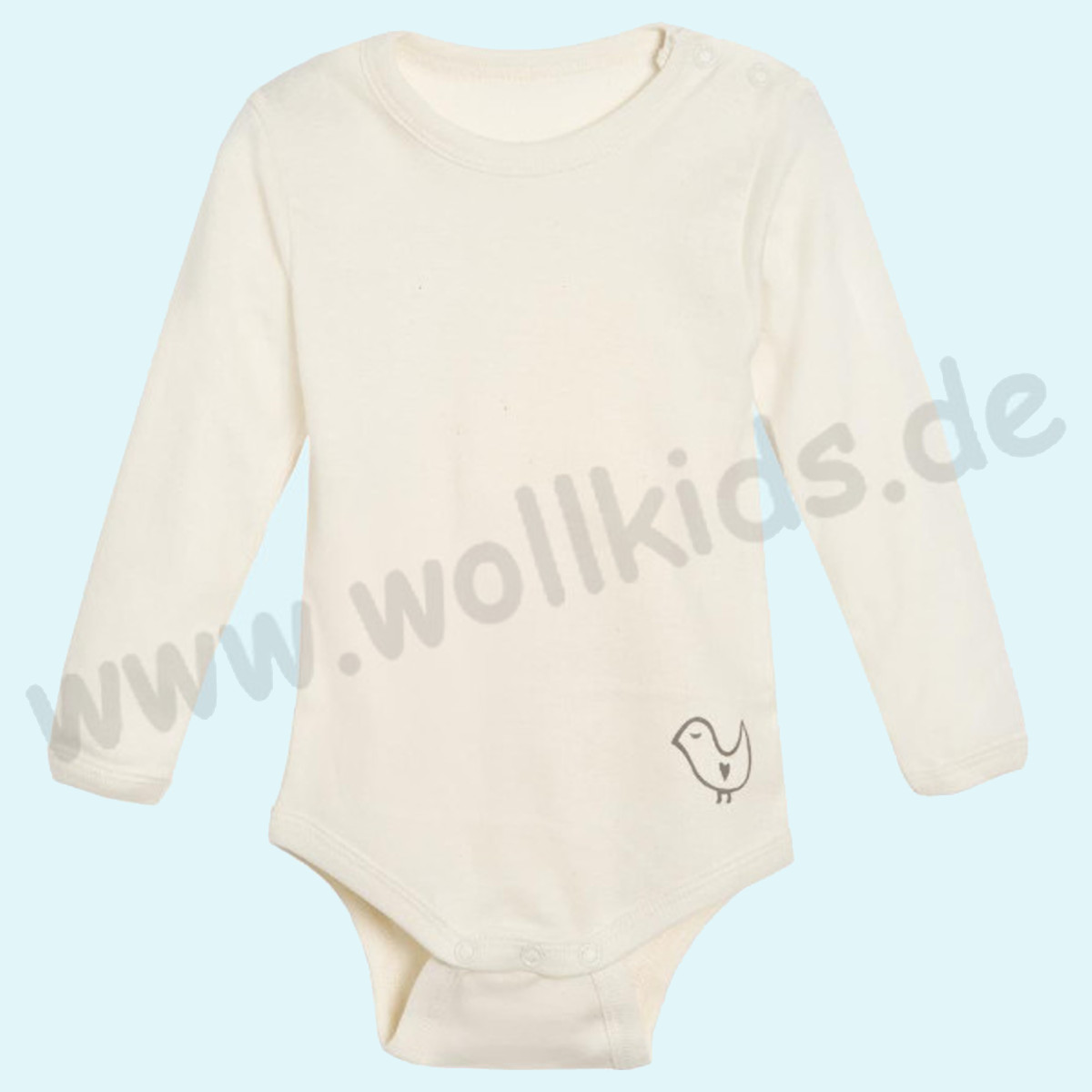 Süßer langarm Baby Body aus 100% Bio Baumwolle - Living Crafts Langarm Baby Body aus 100% Bio Baumwolle von Living Crafts