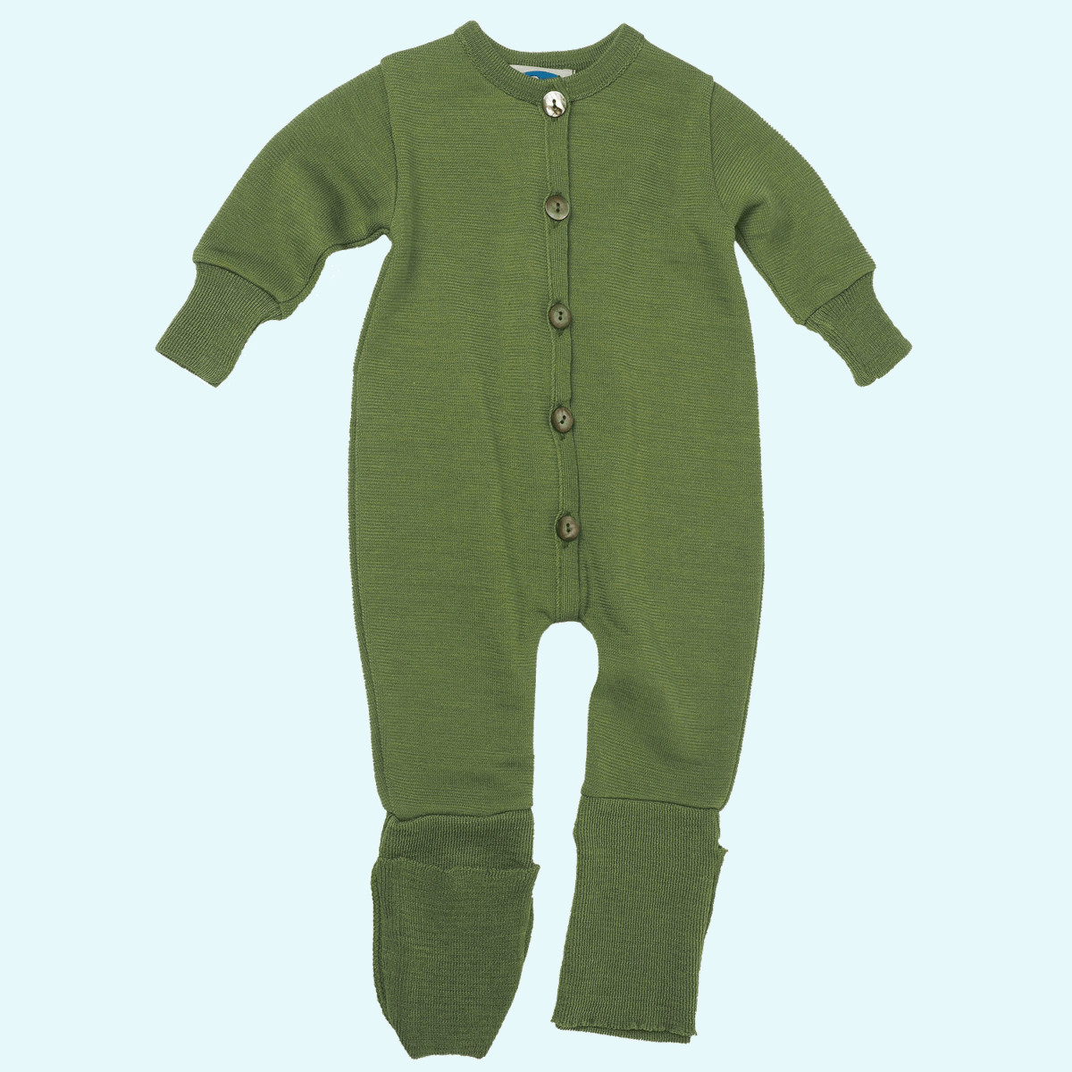 Baby Overall im Winter aus Merinowolle SALE: Overall Schlafanzug aus BIO Wolle Seide Frottee - GOTS