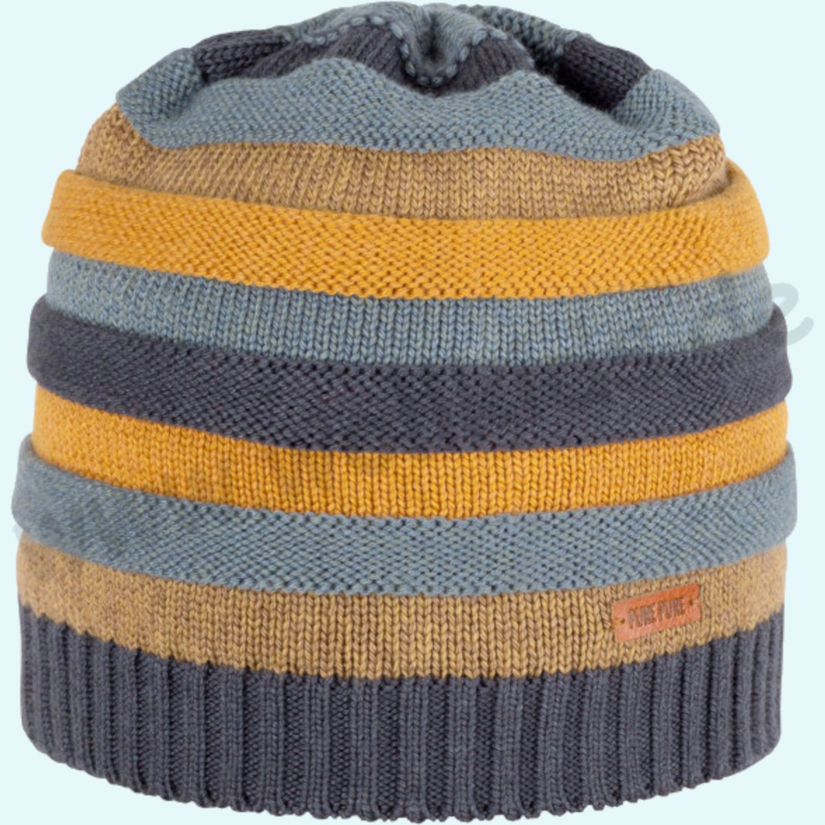 Warme Kinder Beanie Mütze von Pure Pure aus Merinowolle Seide Dicke & warme Kinder Beanie Mütze von Pure Pure aus Merinowolle Seide für den Winter