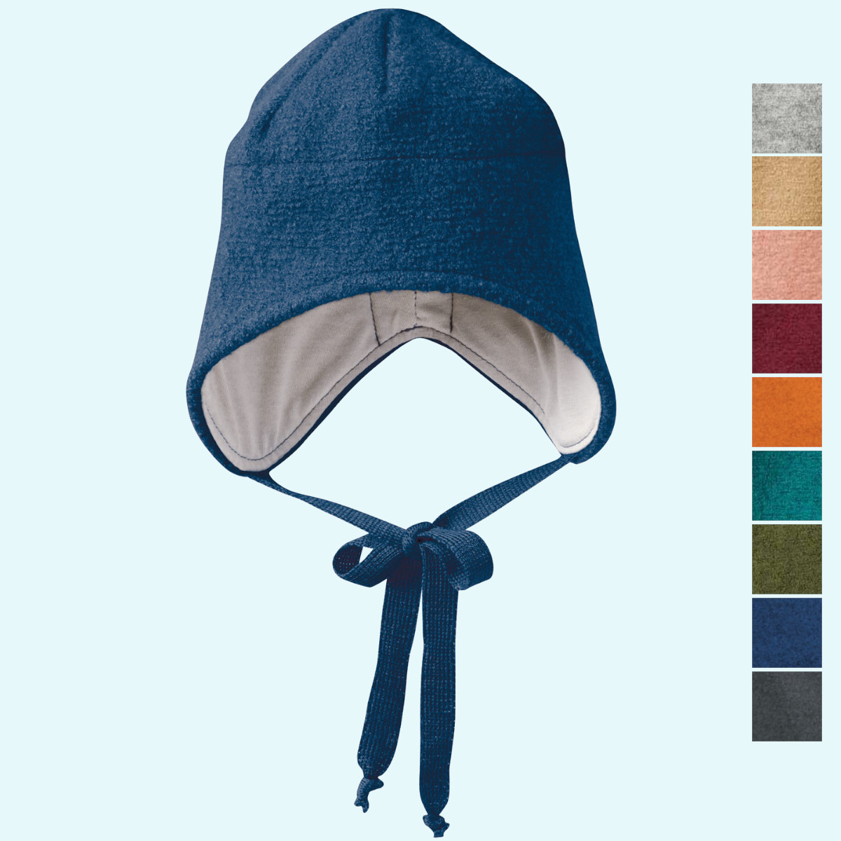 Warme disana Baby & Kinder Winter-Walk-Mütze Merinowolle Weiche, warme disana Baby & Kinder Wollwalk-Mütze für den WInter aus kbT merino Schurwolle gefüttert mit Baumwolle GOTS