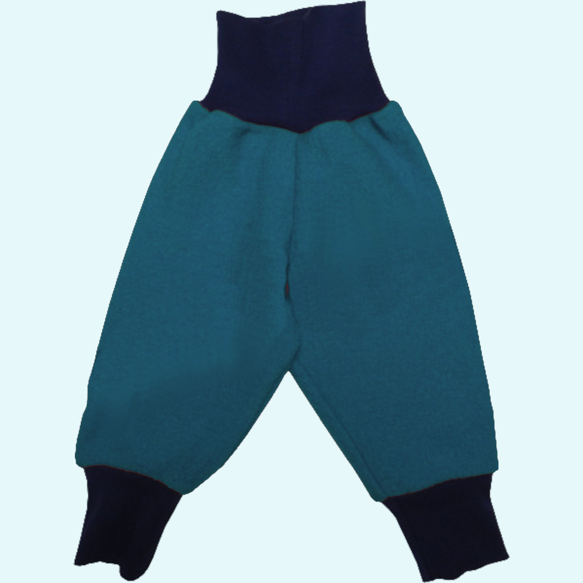 Warme Wollkids Kinder Wollwalk Hose mitwachsend mit Nabelbund blau Warme Wollkids Baby & Kinder Wollwalk Hose mitwachsend mit Nabelbund für den Waldkindergarten im Winter - Farbe blau