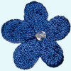 Blume: 22mm marine Perle