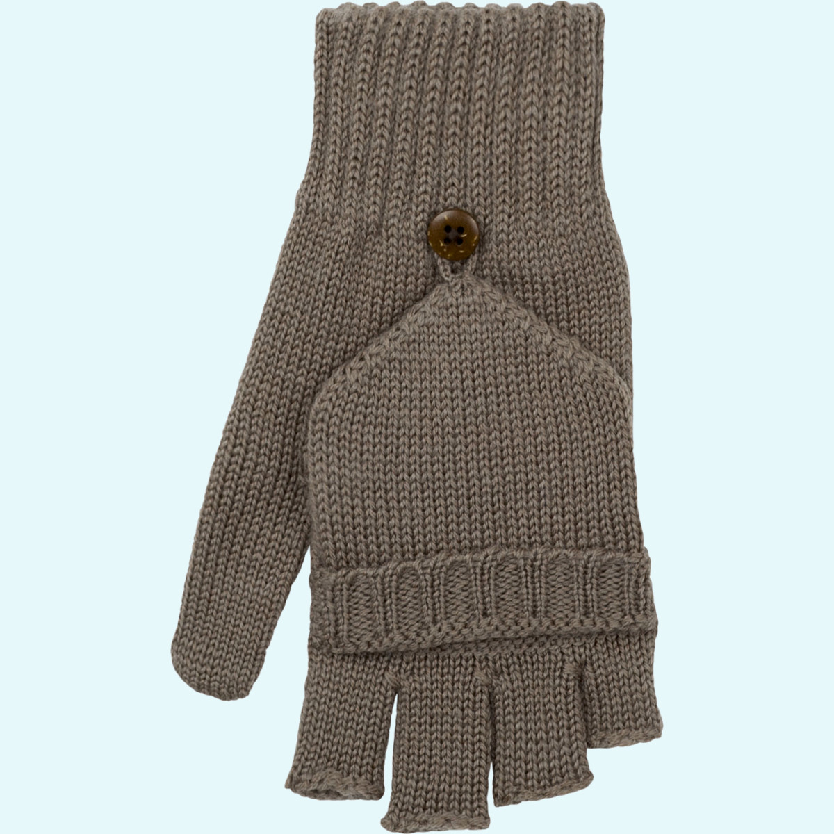 Warme Kinder Winter Klapphandschue & Strickhandschuhe aus 100% Merino Wolle ohne Finger