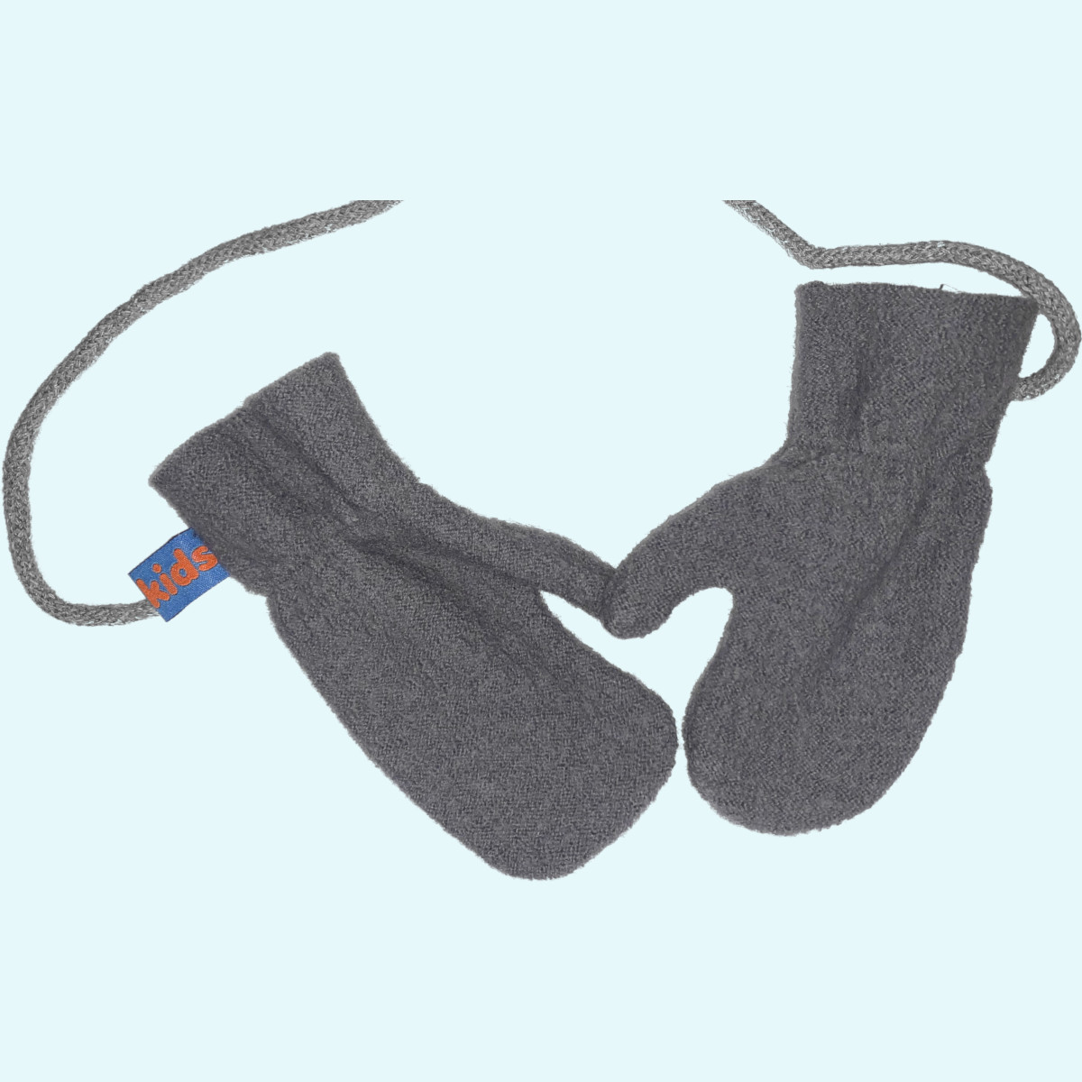 Warme Wollkids Baby & Kinder Winter Fäustlinge aus 100% Wollwalk Warme Wollkids Baby & Kinder Walk Handschuhe Fäustlinge aus 100% Wollwalk für den Winter mit Band