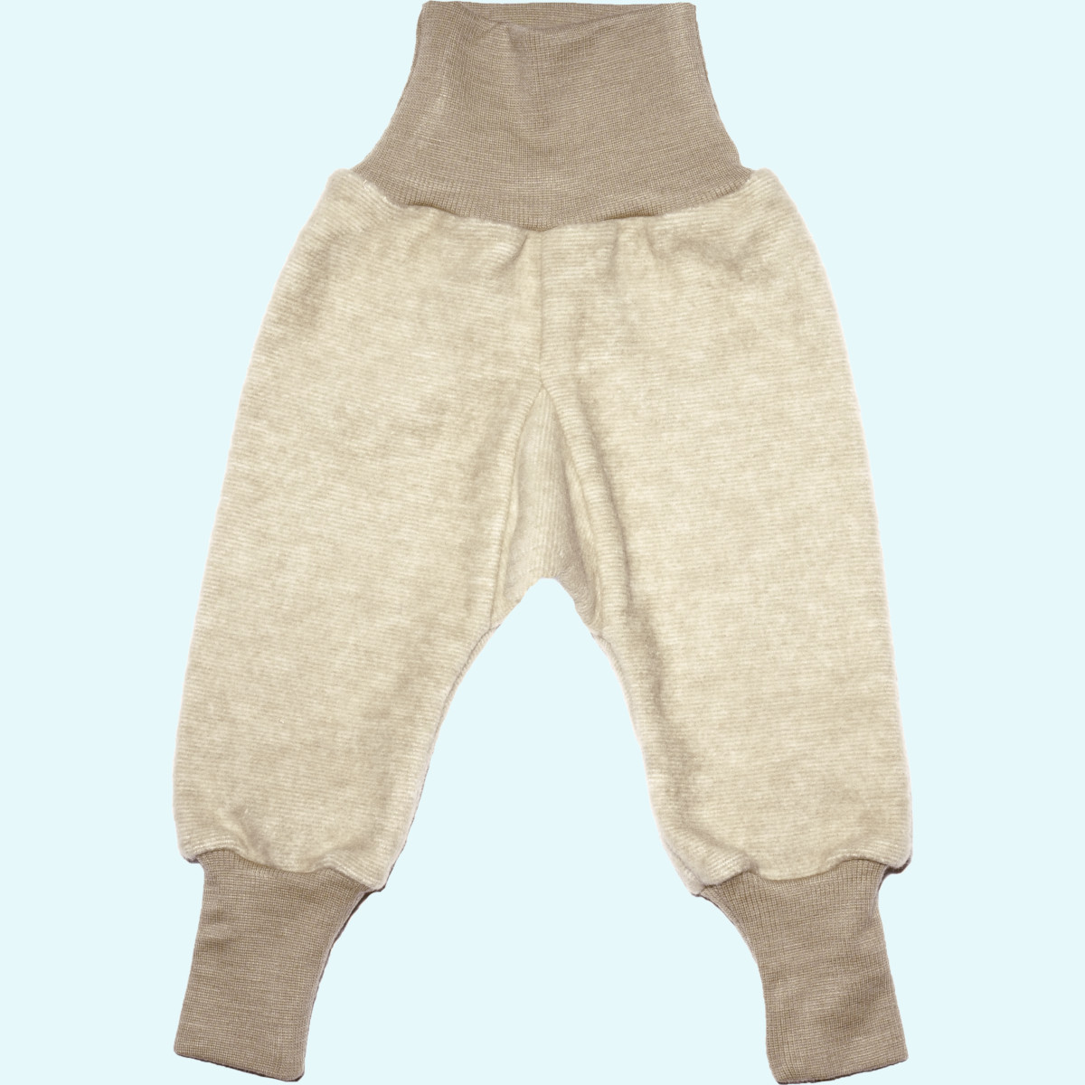 Schöne Wollleece Pumphose für Babys Cosilana macchiato Wollfleece Hose mit hohem Bund/Pumphose für Babys & Kinder mitwachsend von Cosilana aus BIO merino Schurwolle & Baumwolle - ideal im Winter & für empfindliche Haut GOTS