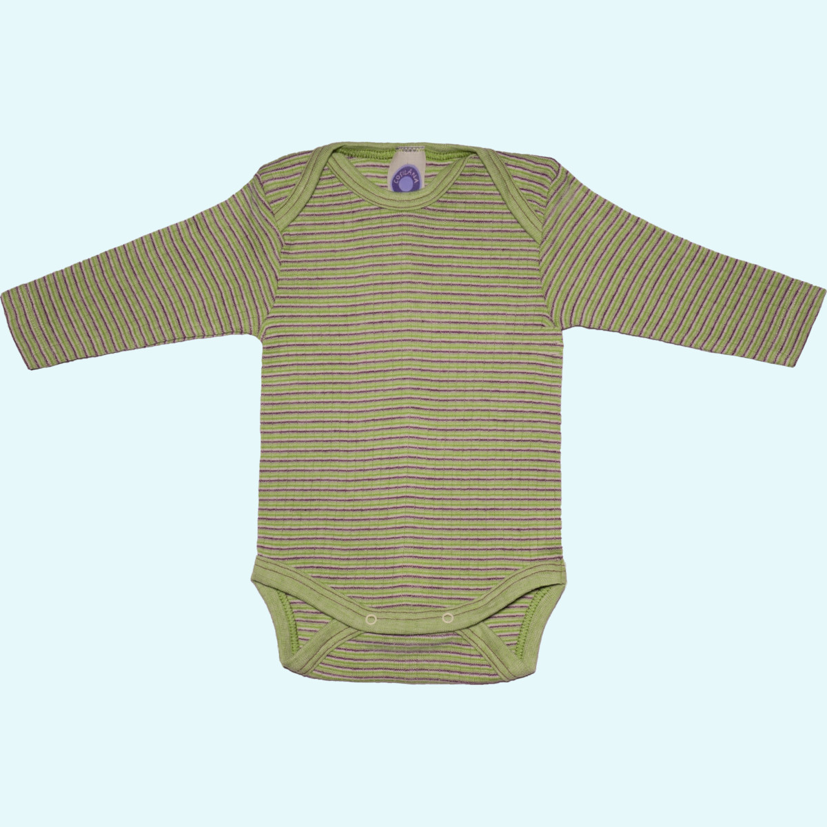 Sommer Baby Body langarm aus Wolle-Seide-Baumwolle - Cosilana Sommer Baby Body langarm aus Wolle-Seide-Baumwolle von Cosilana
