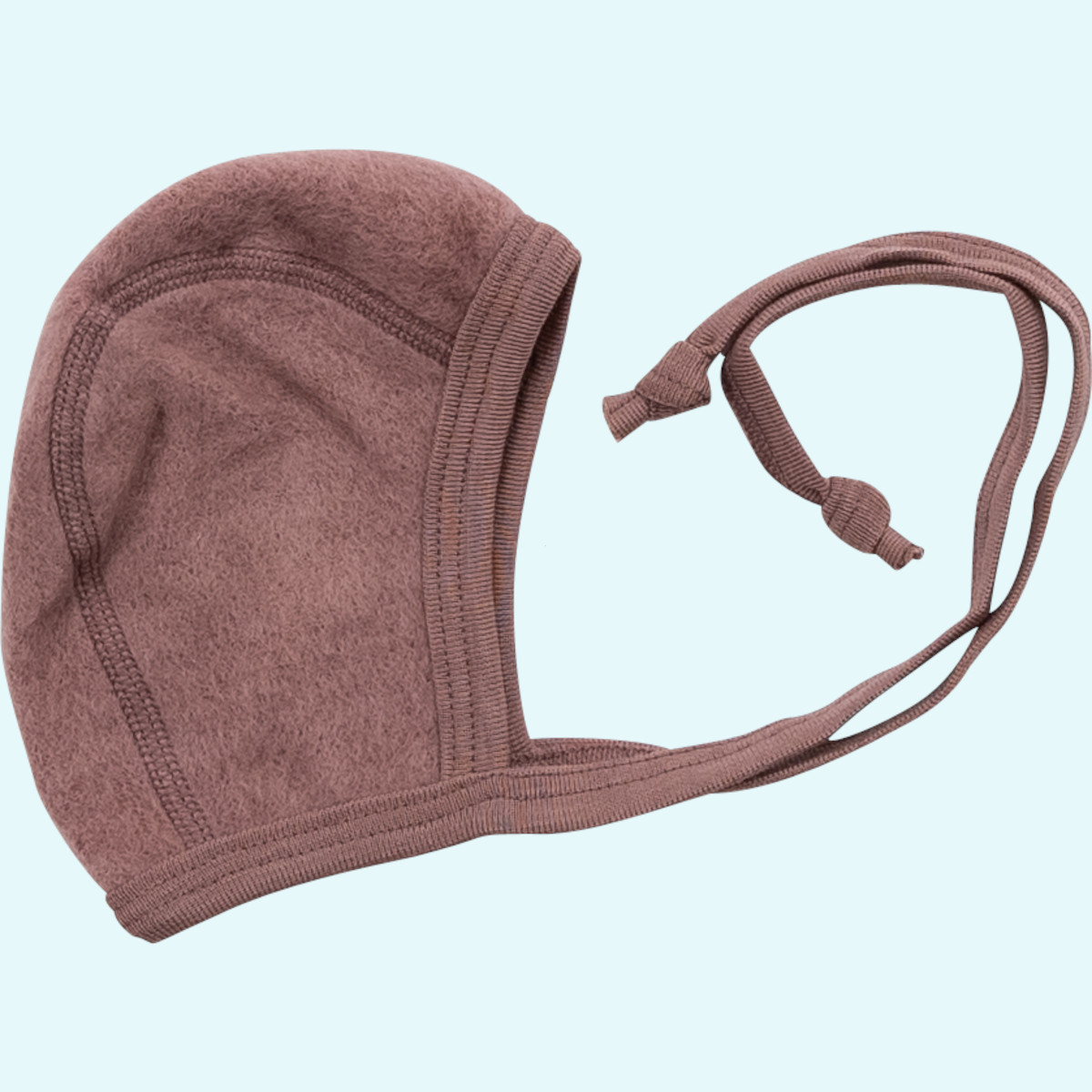 Weiches Lilano Baby Häubchen merino Schurwoll-Frottee-Plüsch Fluaschiges Lilano Baby Wollfrottee Häubchen - Erstlingsmütze aus BIO merino Schurwoll-Frottee-Plüsch - ideal im Winter GOTS