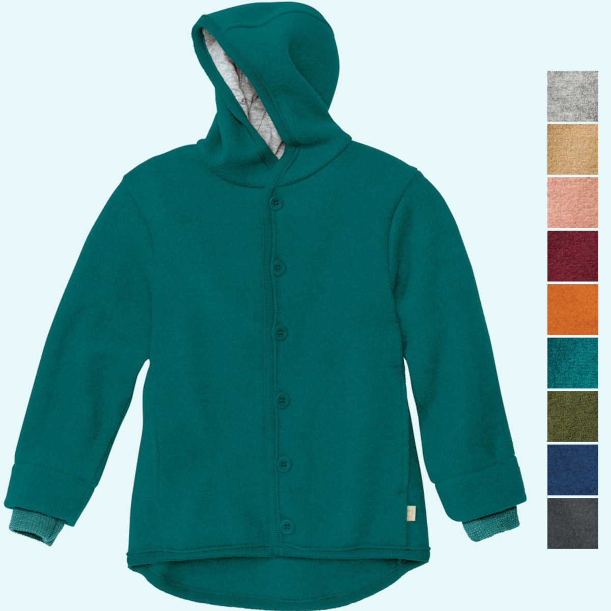 Kuschelige Walkjacke aus feiner Bio Schurwolle kbT für kleine Abenteurer