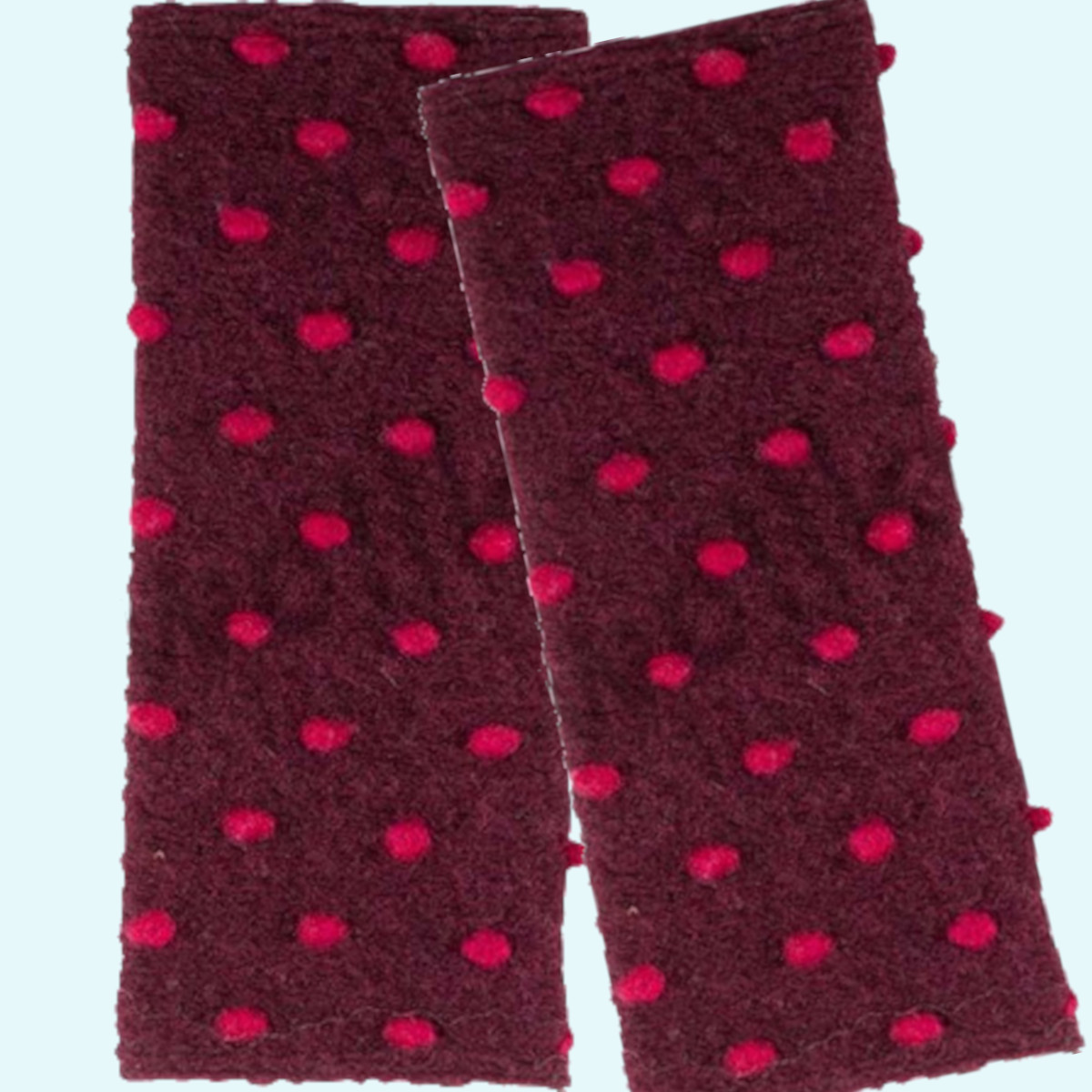 Warme Pure Pure Pulswärmer für Damen aus Wollwalk - süße Designs Warme Wollwalk Handstulpen & Pulswärmer für Damen aus Merinowolle von Pure Pure