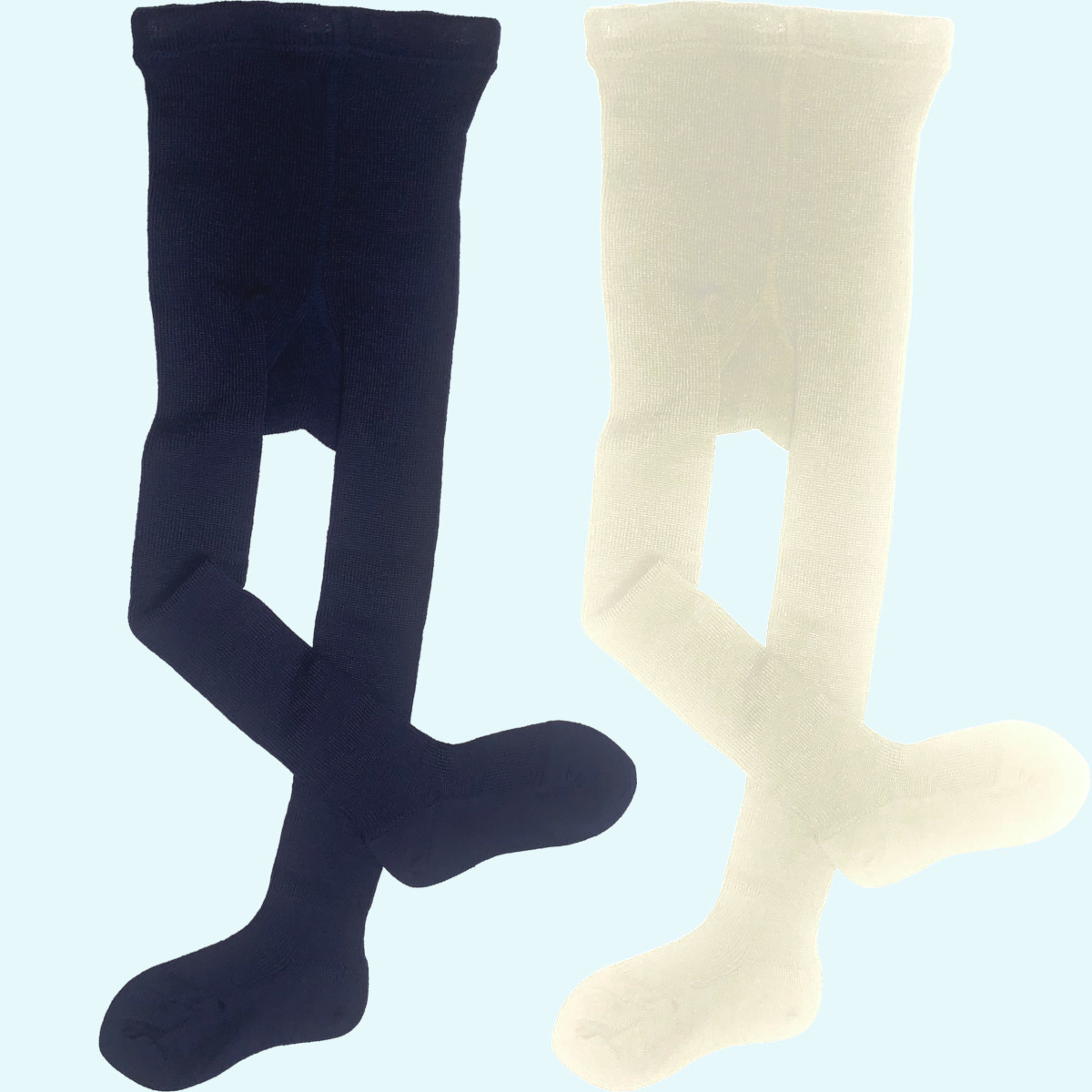 Kinder - Strumpfhose aus reiner kbT Schurwolle ohne Elasthan GOTS 