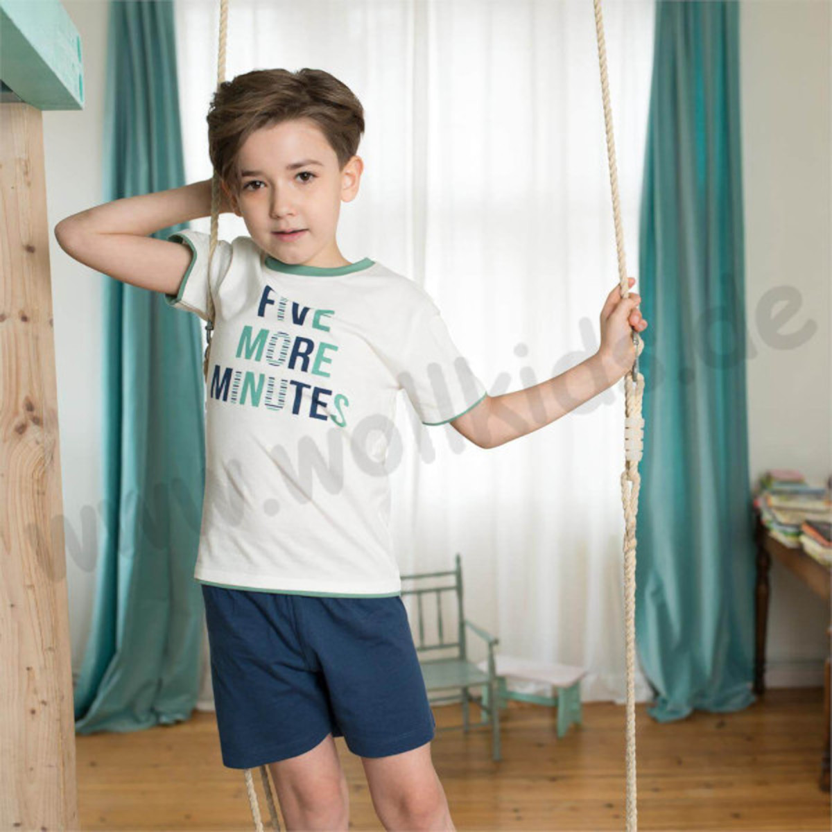 Bio Baumwolle Schlafanzug für Kinder - Sommer Schlafi - GOTS - Organic