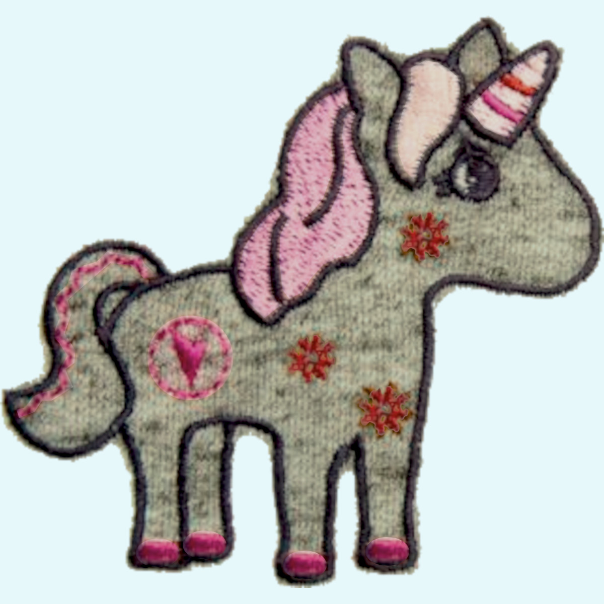 Veno Bügelapplikation Einhorn zum Aufbügeln auf Wollwalk, Kleidung & Stoff Veno Kinder & Erwachsenen Bügelapplikation Einhorn zum Aufbügeln auf Walk, Wollwalk, Kleidung & Stoff