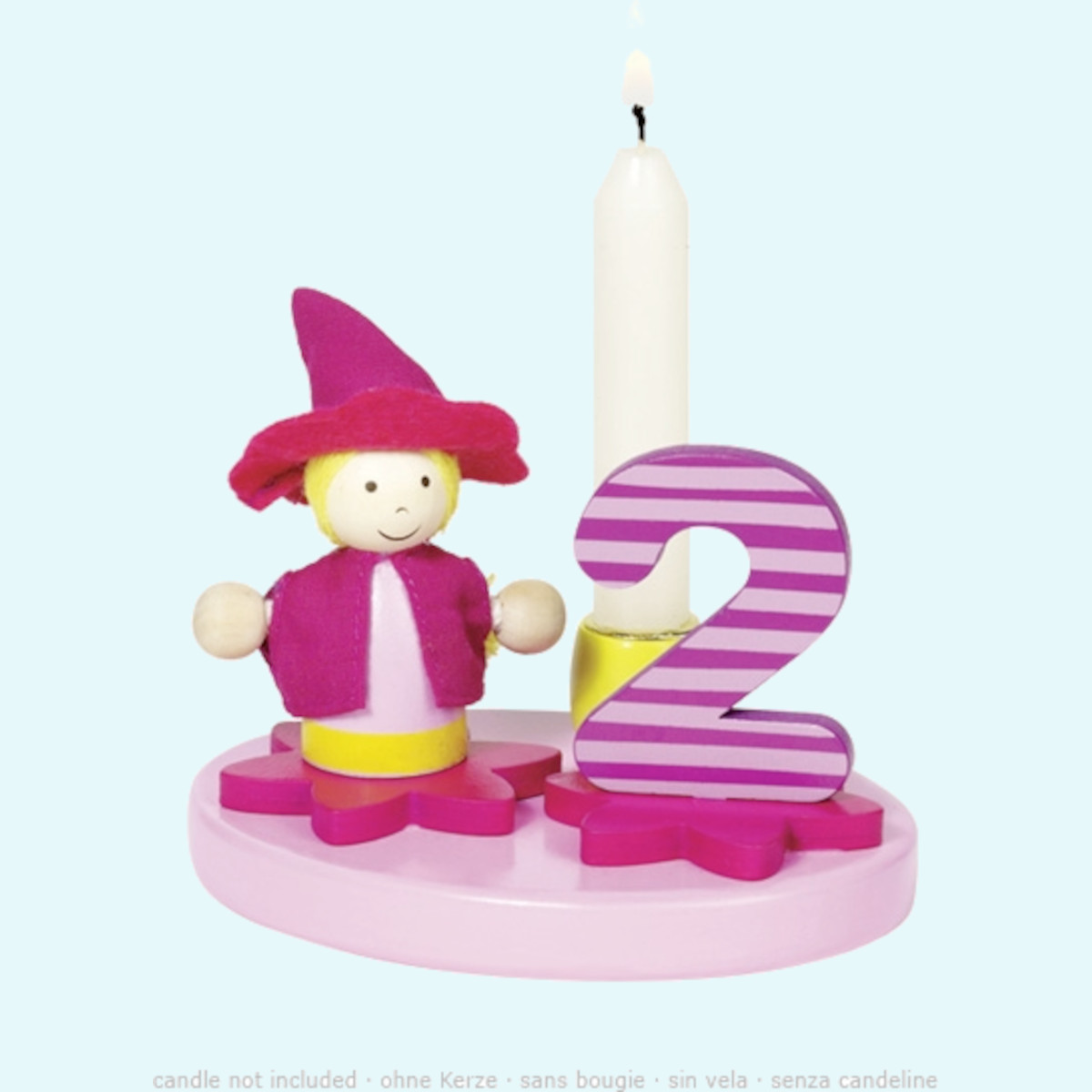 GOKI Geburtstagskerzen Sets - Junge - Mädchen - Holz bemalt GOKI Geburtstagskerzen Sets - Junge - Mädchen - Holz bemalt
