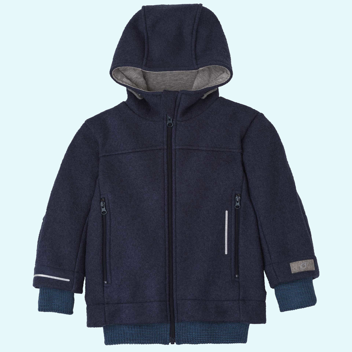 Disana Outdoor-Jacke aus Merino Wollwalk - mit vielen Details - richtig-warme Winterjacke