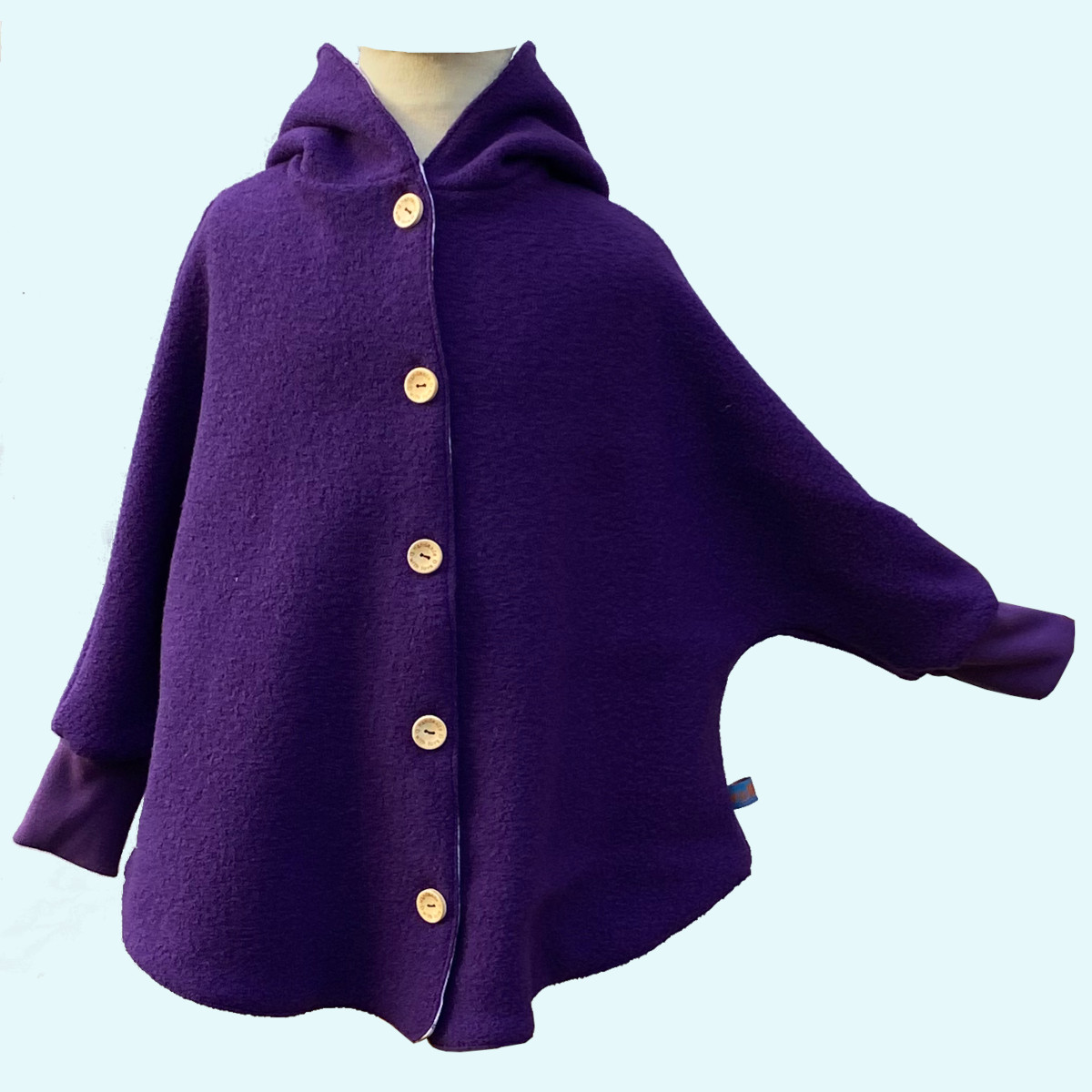 Süßes Zwergen-Mäntelchen 🍄  Walkmantel mit Baumwollfutter 🍄 Wollwalk aus reiner Schurwolle