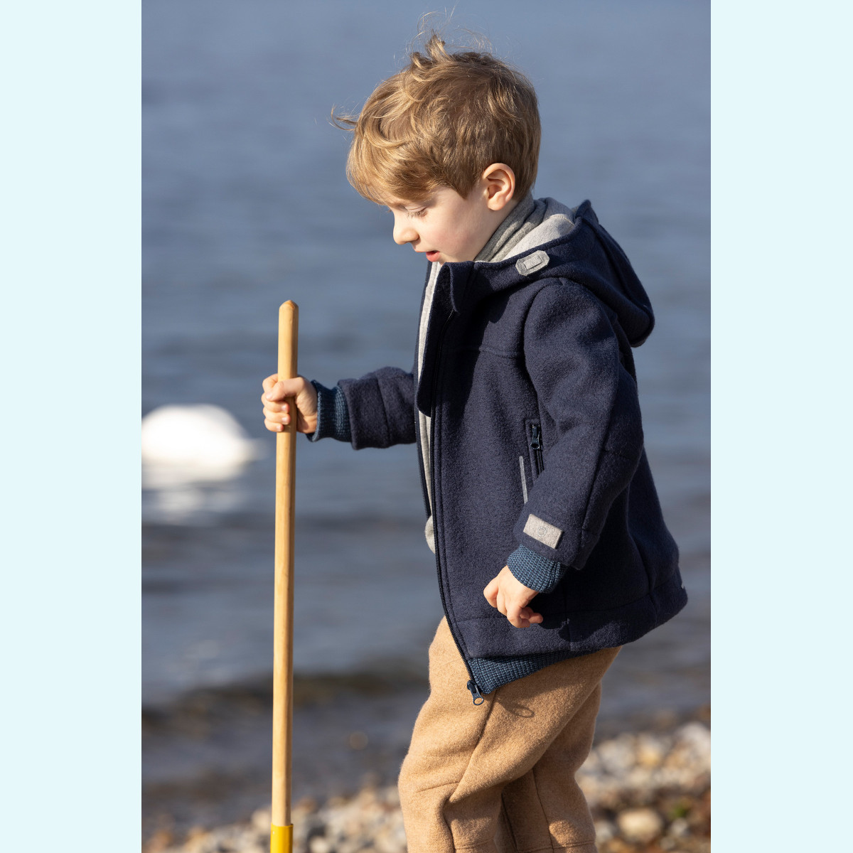 Disana Outdoor-Jacke aus Merino Wollwalk - mit vielen Details - richtig-warme Winterjacke