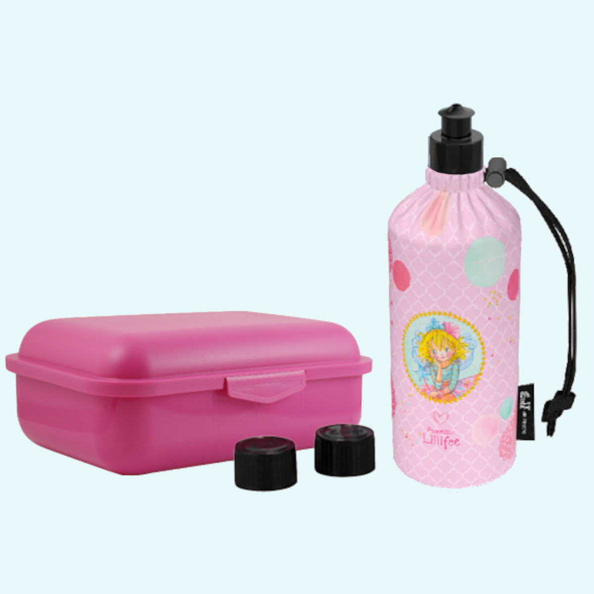 Emil Kinder Schulstart Starter-Set mit BIO-Brotdose + Trinklasche Emil - Kindergarten & Schulstart Starter-Set - BIO Brotdose, Trinkflasche mit Trinkcap & Ersatzverschlüsse für Kinder