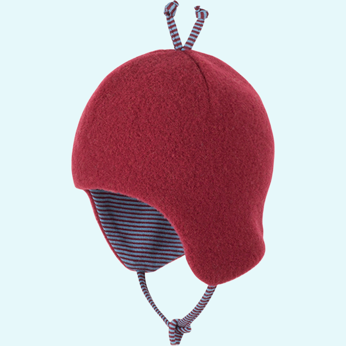 Kuschelig warme Baby Winter Mütze aus 100% Wollfleece von Pure Pure Warme Pure Pure Baby Mütze aus 100% Wollfleece gefüttert mit Bio Baumwolle - perfekt für Neugeborene & als Wintermütze