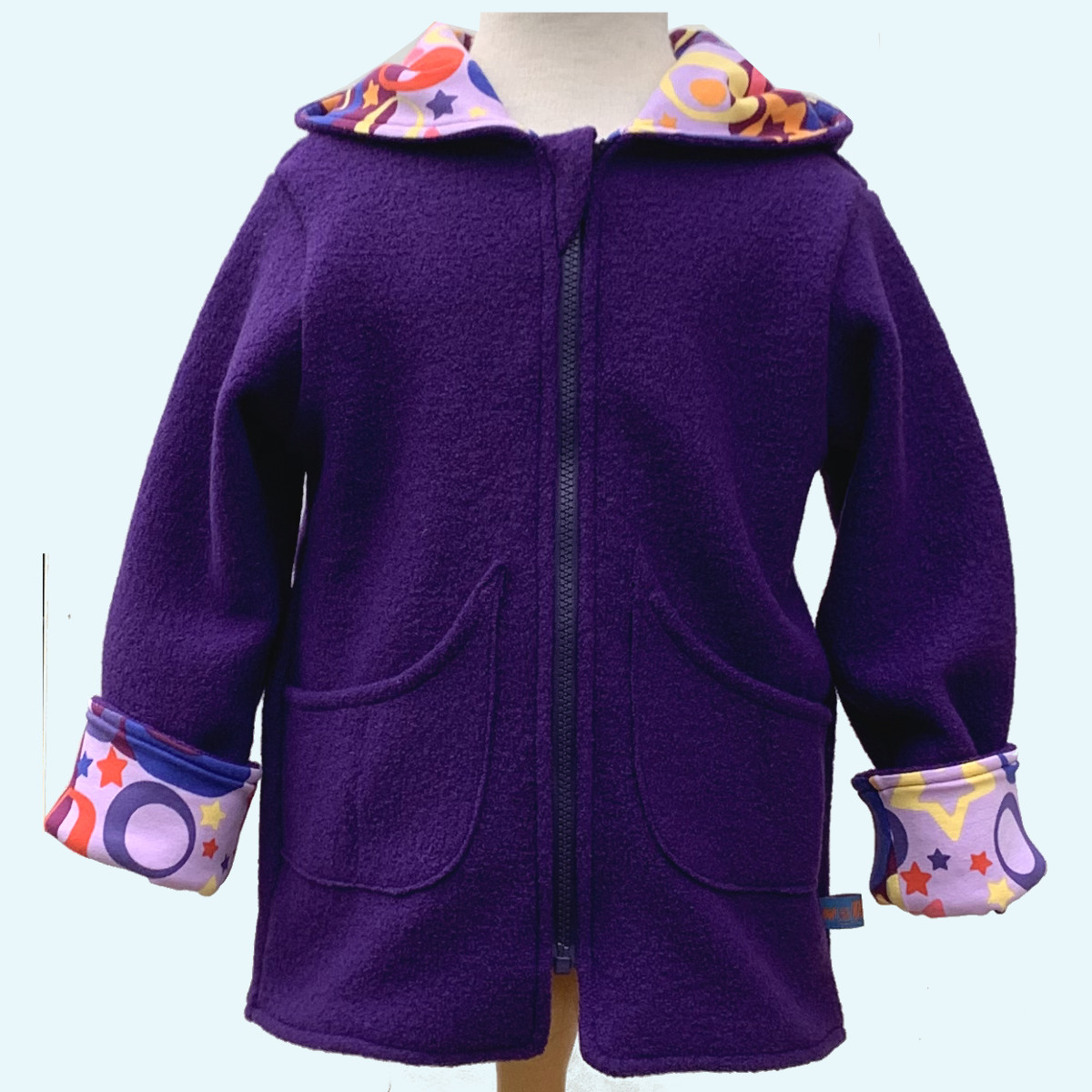 Fuchs Fliegenpilz Wollwalk-Jacke Walkjacke Wollwalkjacke mit BIO Baumwoll-Futter