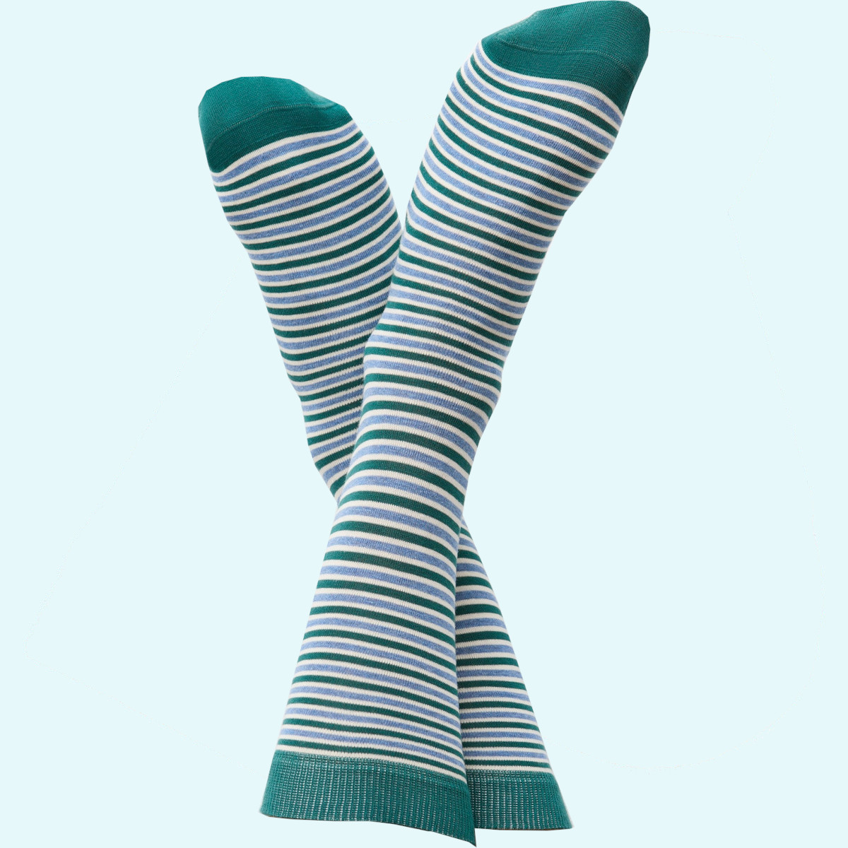 Fröhliche Erwachsenen Socken geringelt aus feiner BIO Baumwolle von Albero Natur