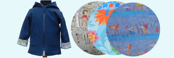 Baumwoll-Gefütterte Wollwalkjacke