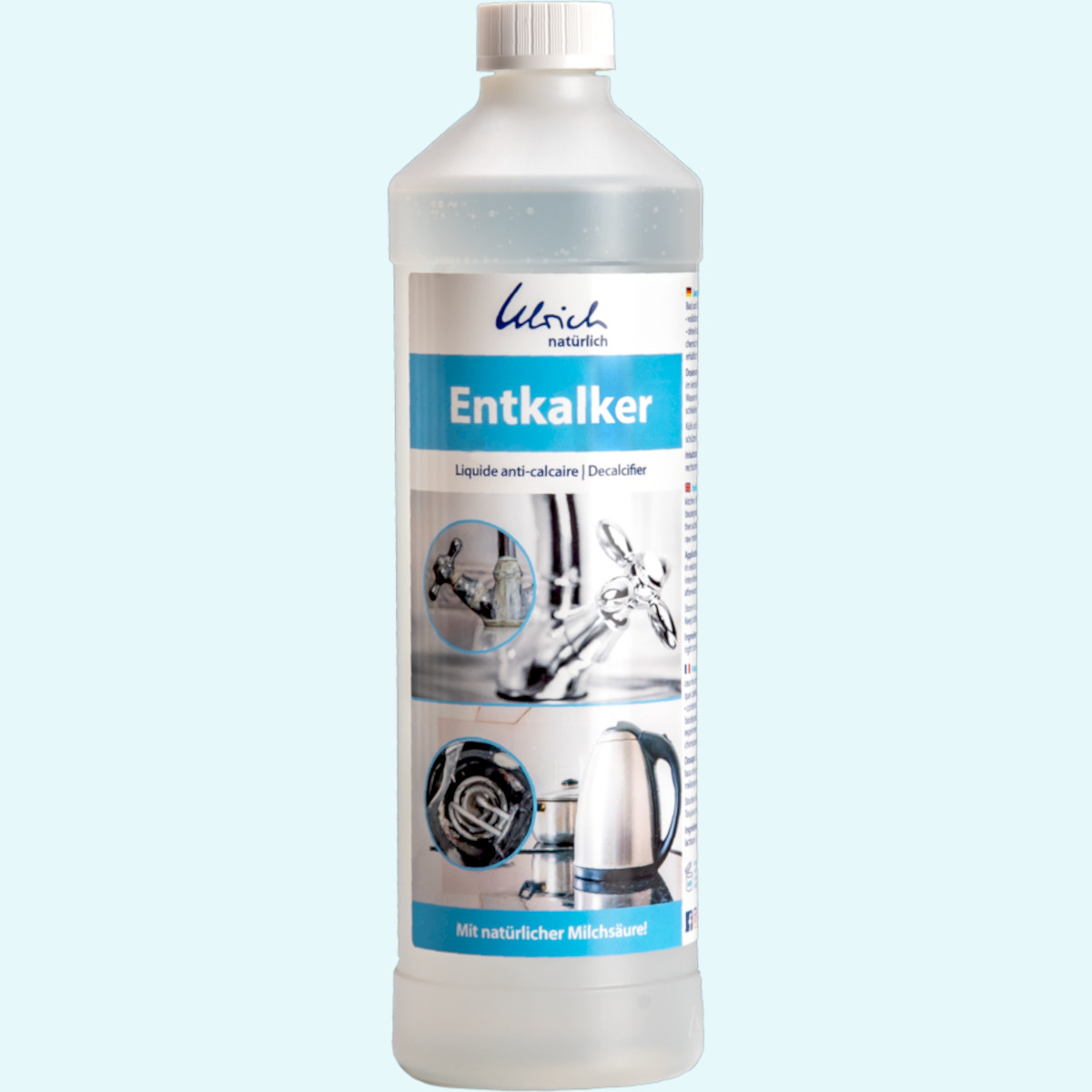 milchsäure entkalker biologisch Entkalker mit Milchsäure - ökozertifiziert von Ulrich natürlich - 1 Liter